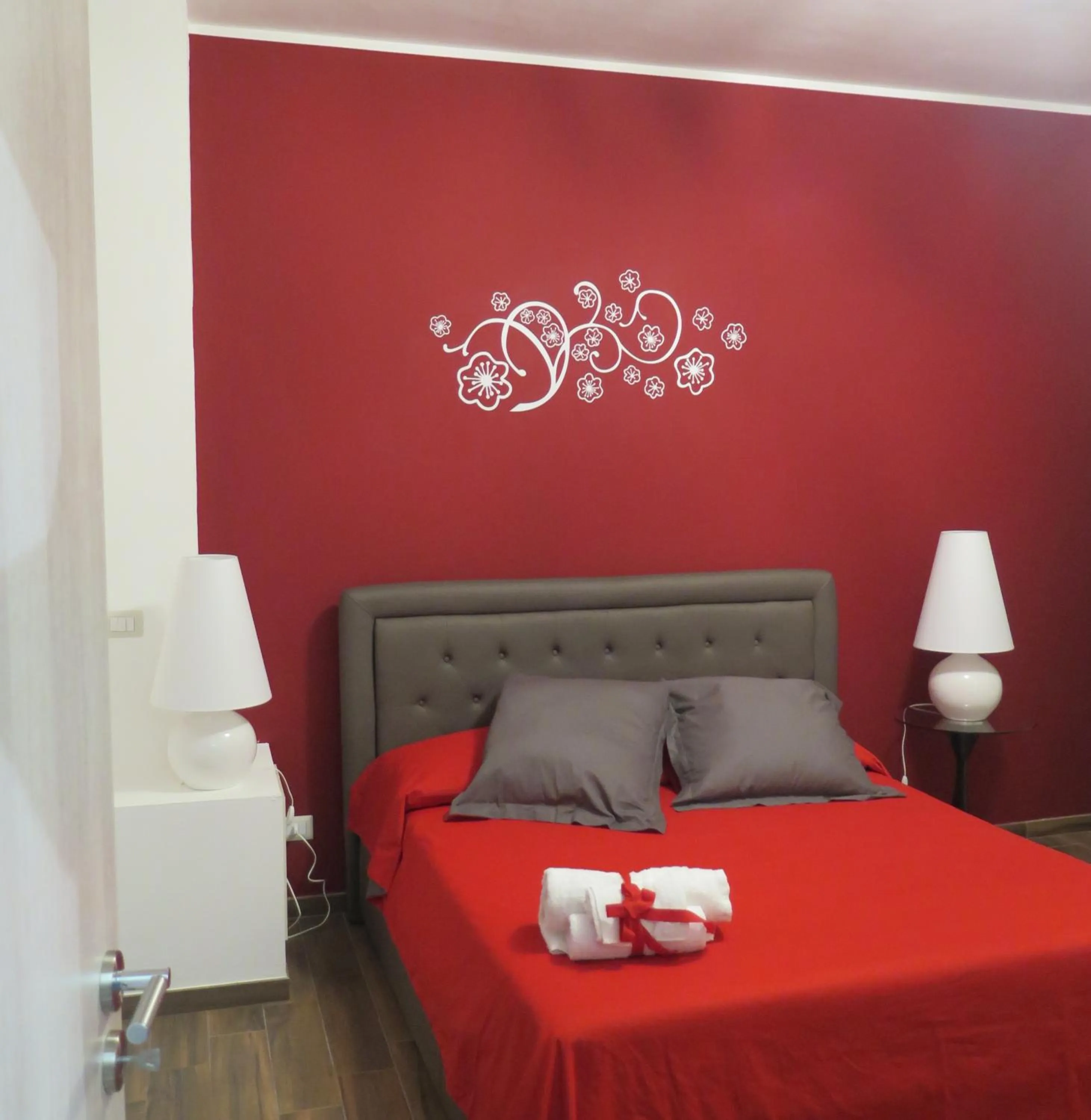 Bed in Symposium Bed&Breakfast