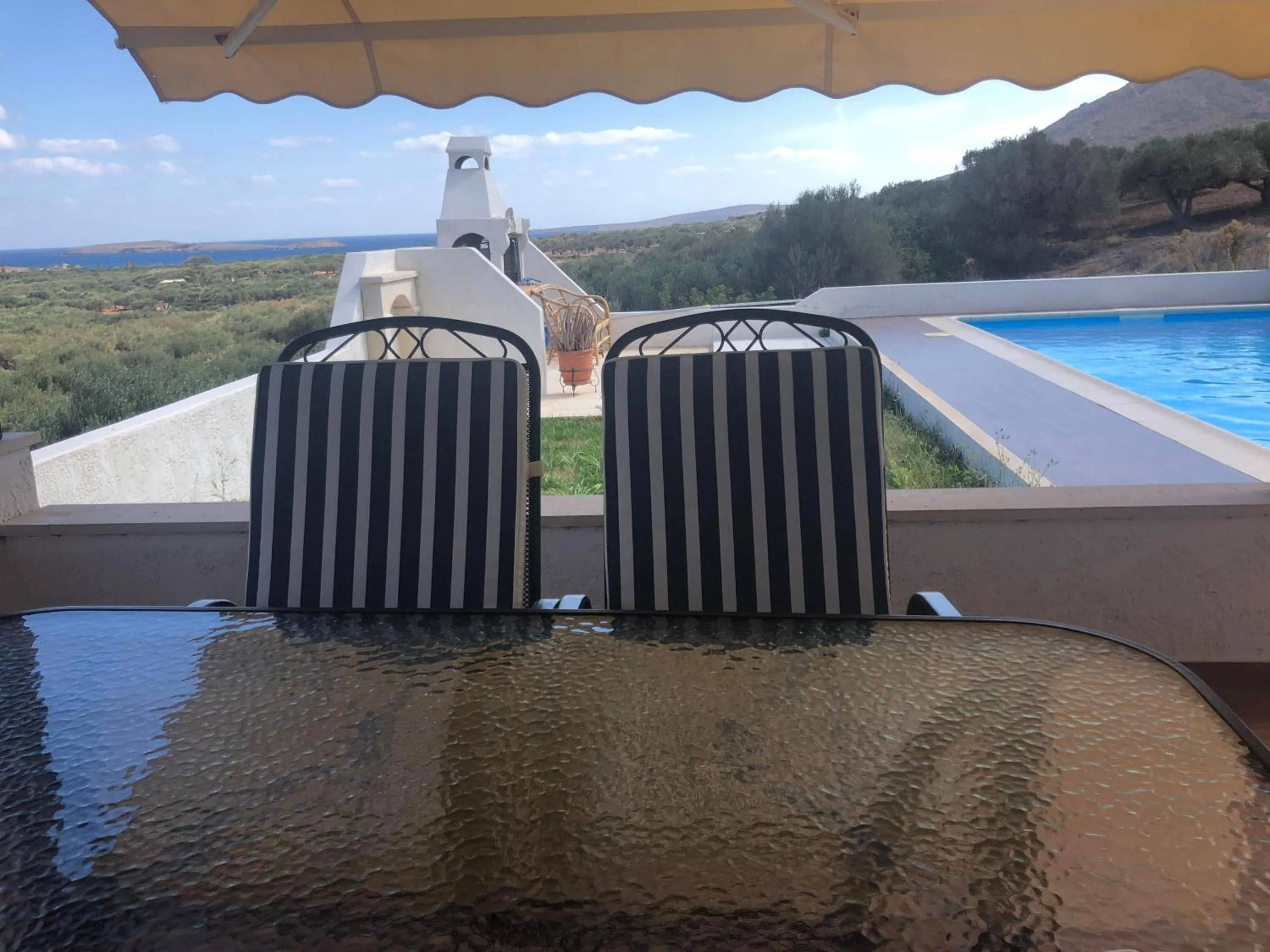 Pool view in Elia Studios