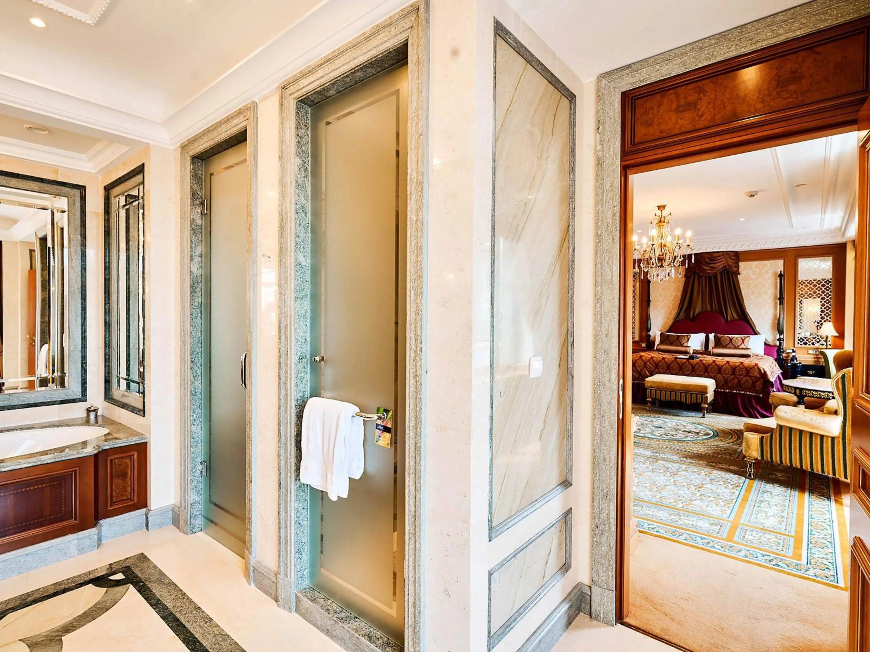 Bedroom, Bed in Fairmont Grand Hotel Kyiv