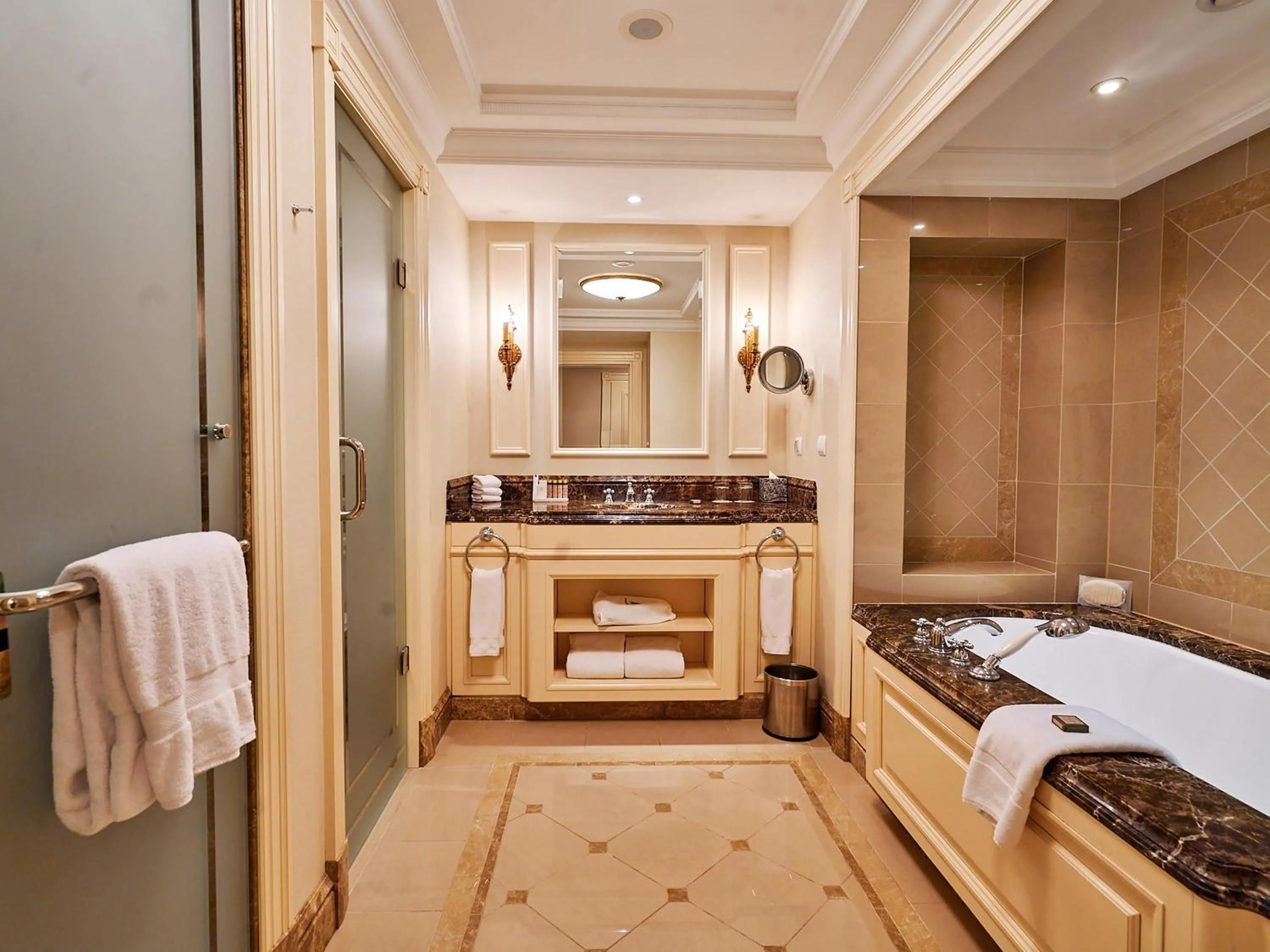 Bedroom, Bed in Fairmont Grand Hotel Kyiv