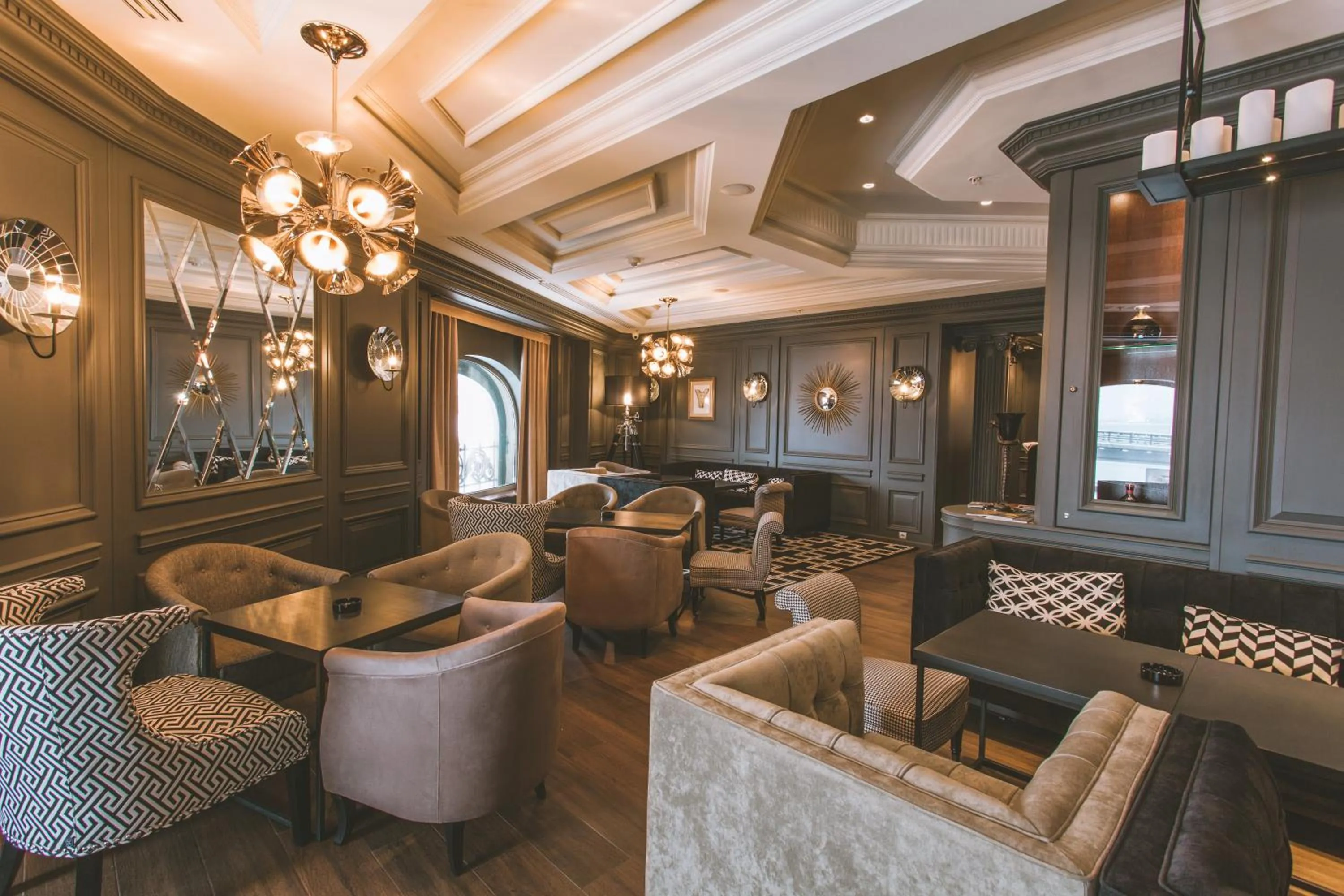 Lounge or bar in Fairmont Grand Hotel Kyiv