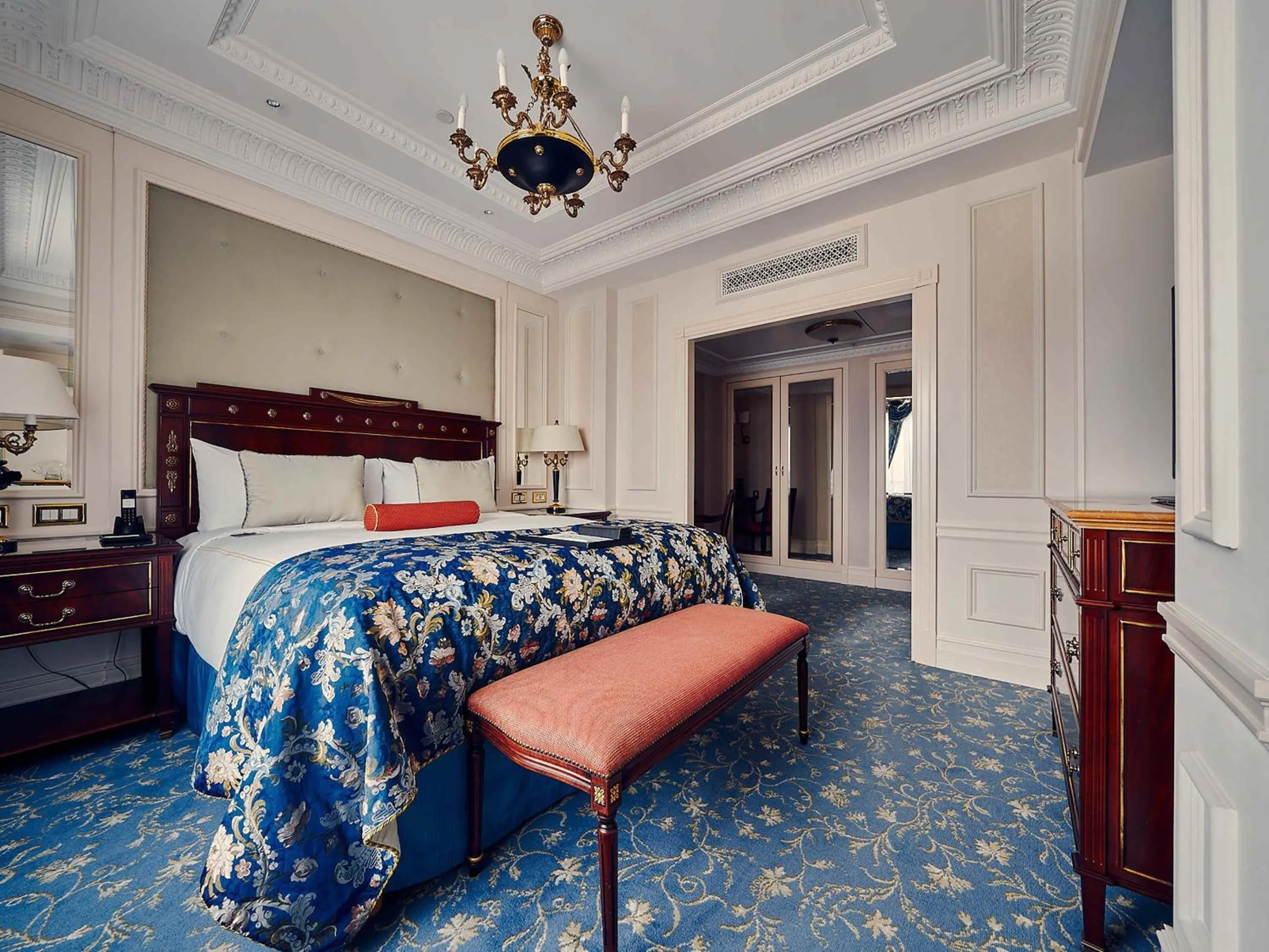 Bedroom, Bed in Fairmont Grand Hotel Kyiv