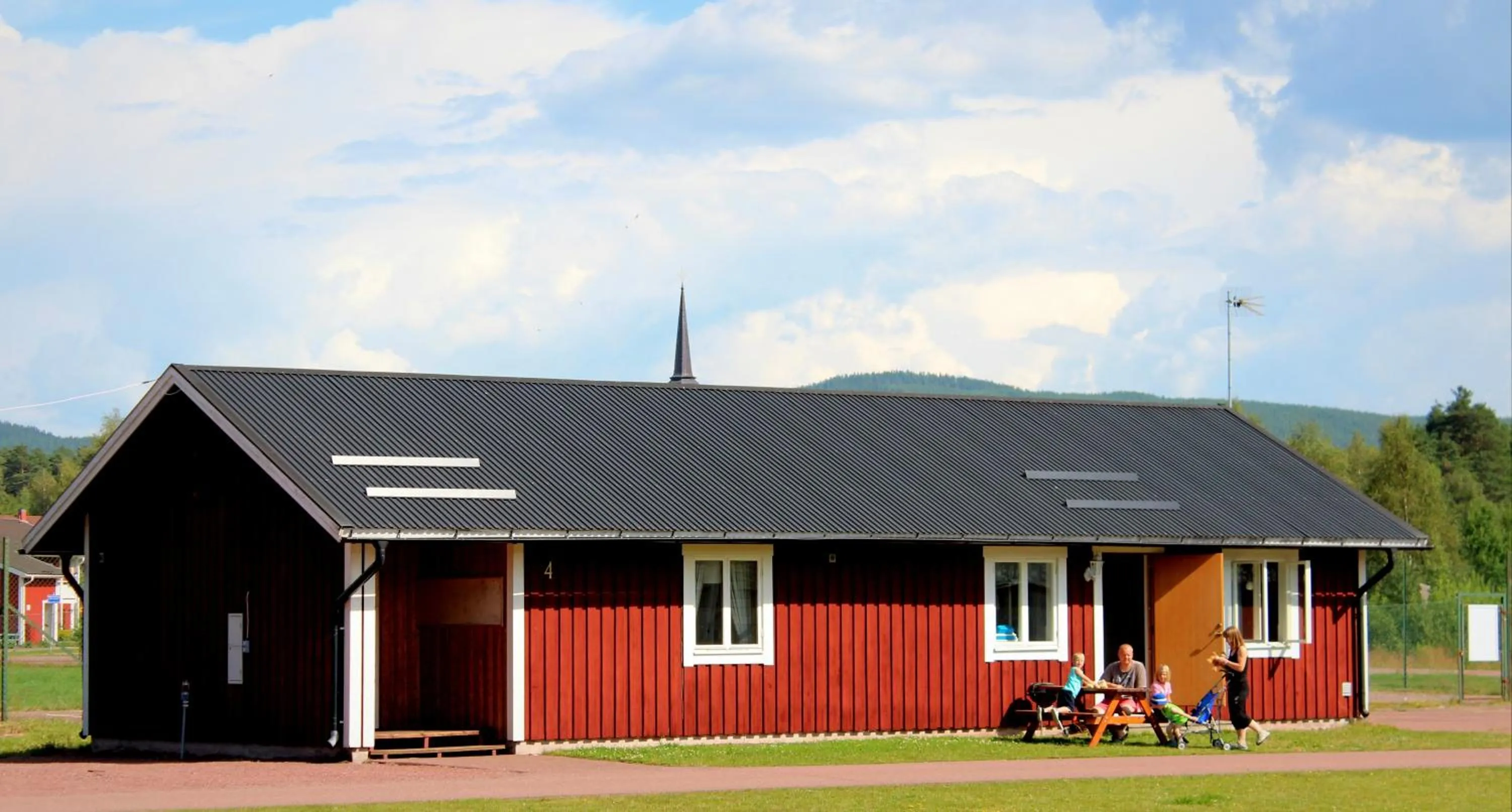 Property building in Älvdalens Camping