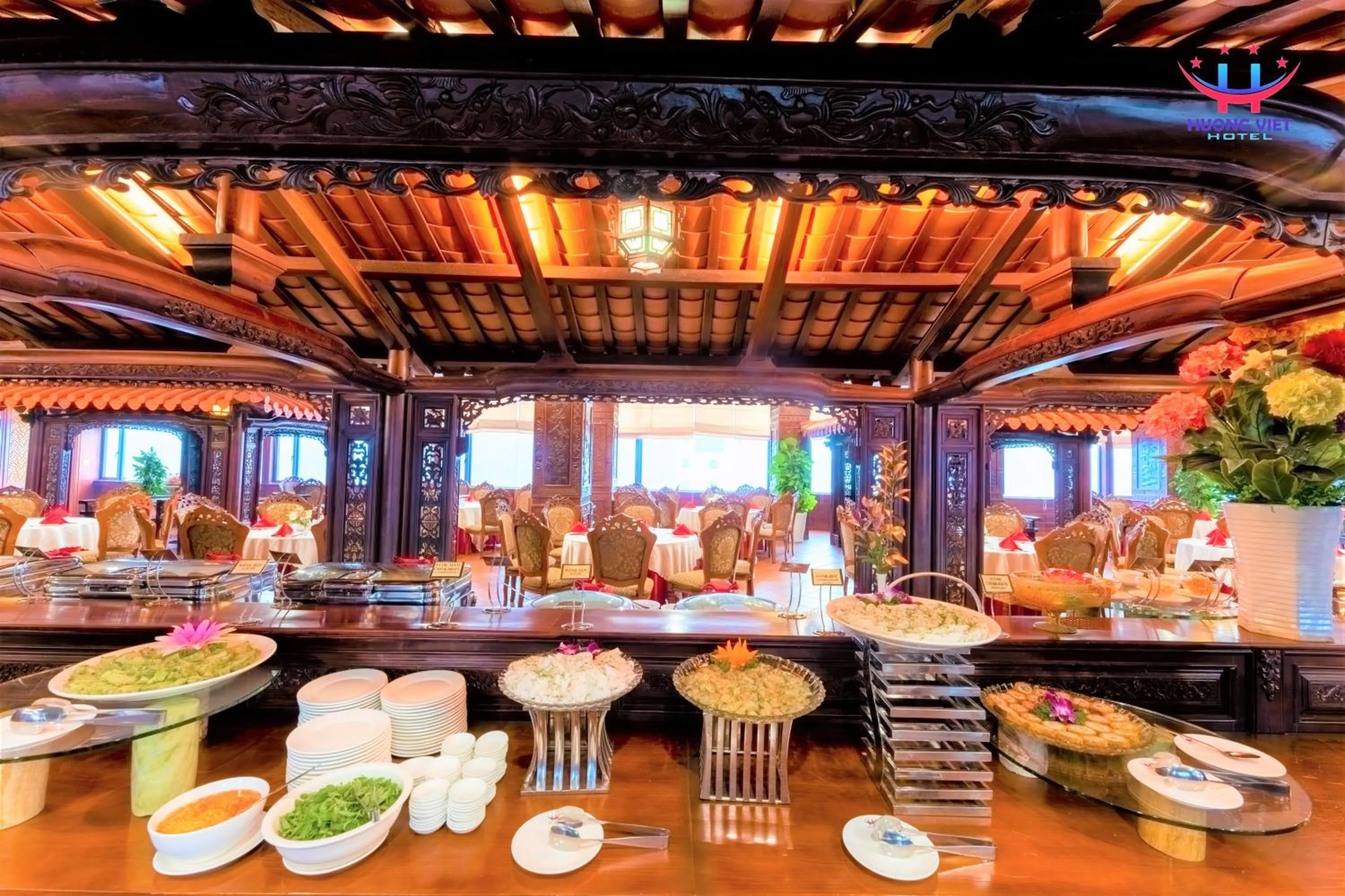 Buffet breakfast in Huong Viet Hotel Quy Nhon - Beachfront