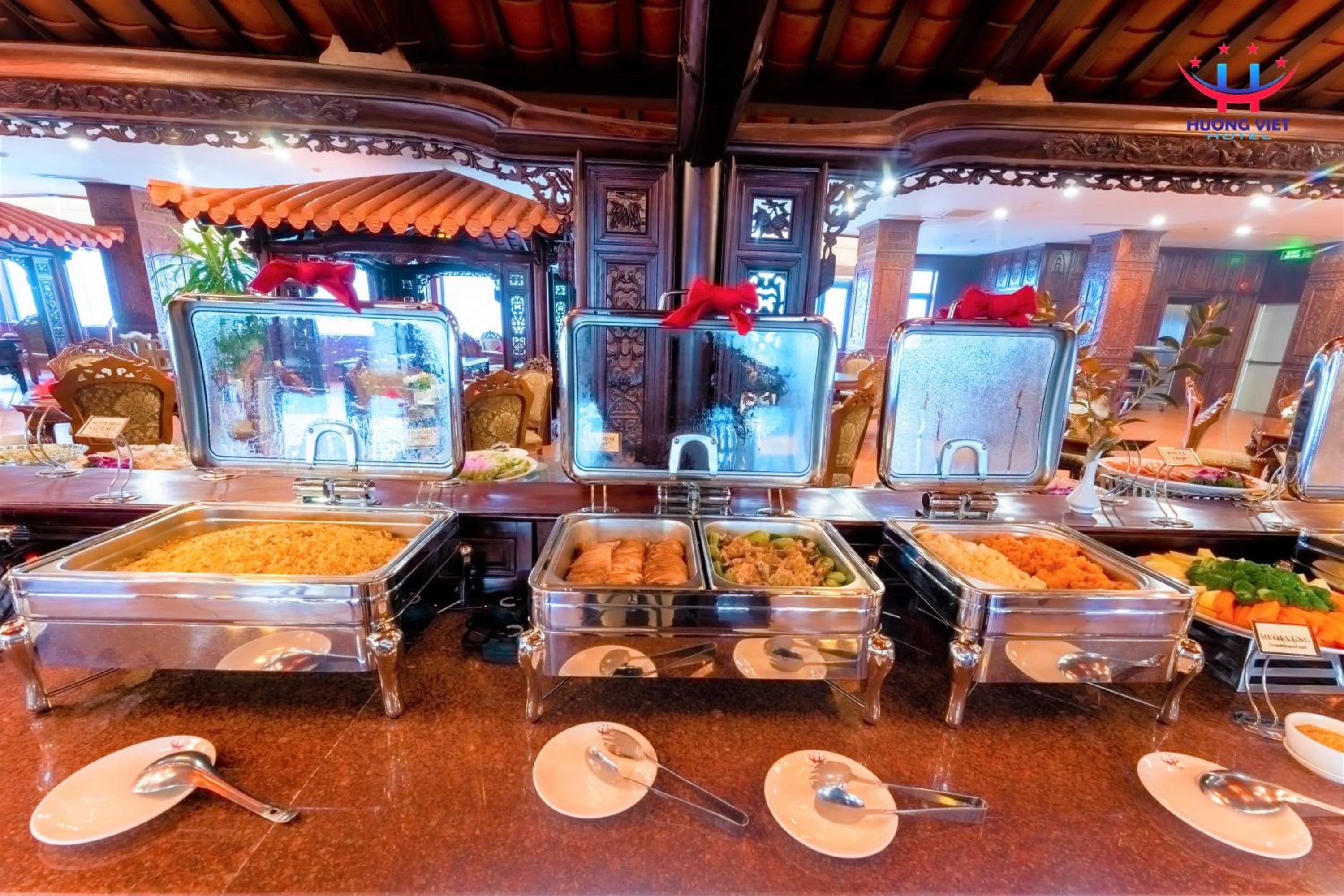Buffet breakfast in Huong Viet Hotel Quy Nhon - Beachfront
