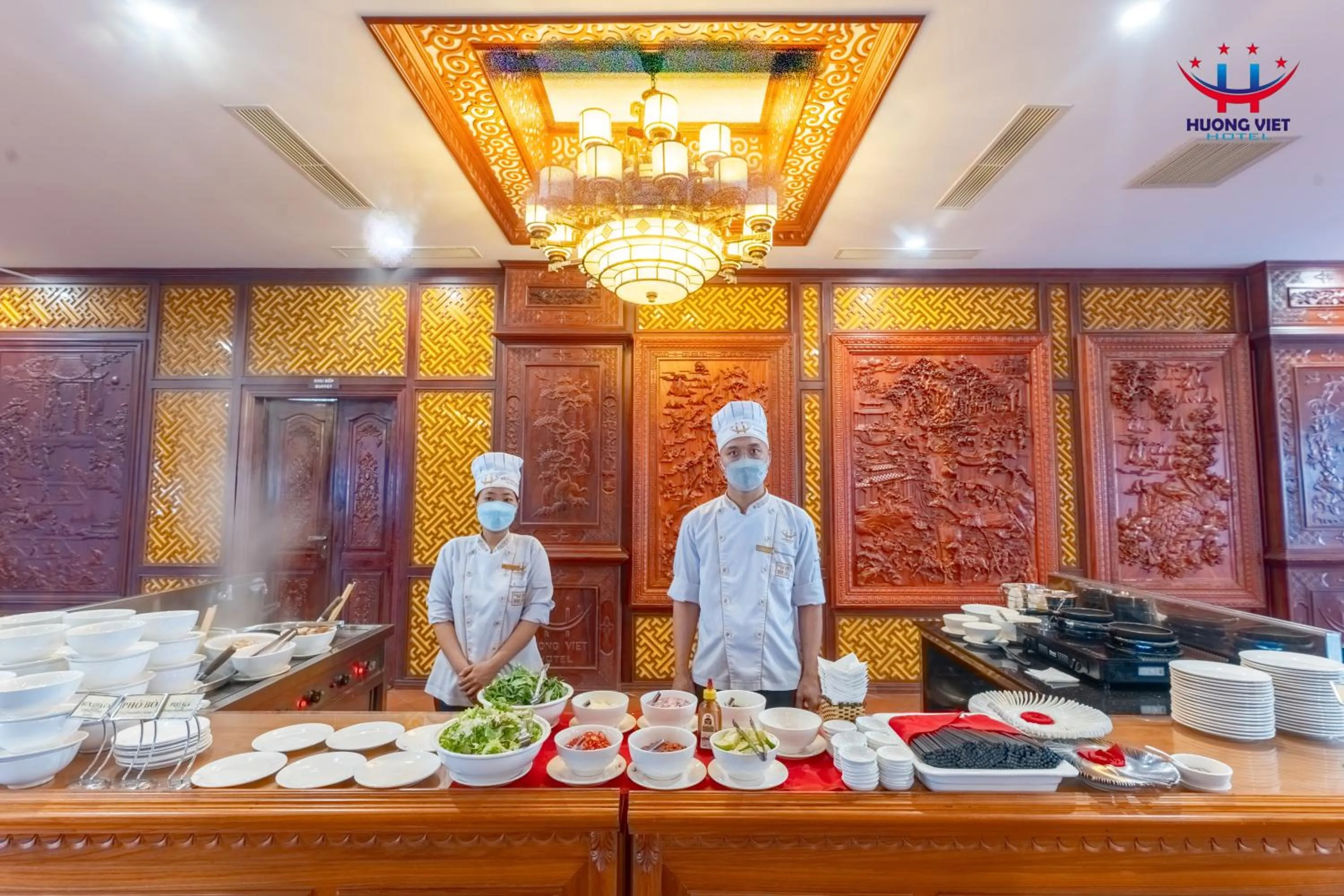 Buffet breakfast in Huong Viet Hotel Quy Nhon - Beachfront