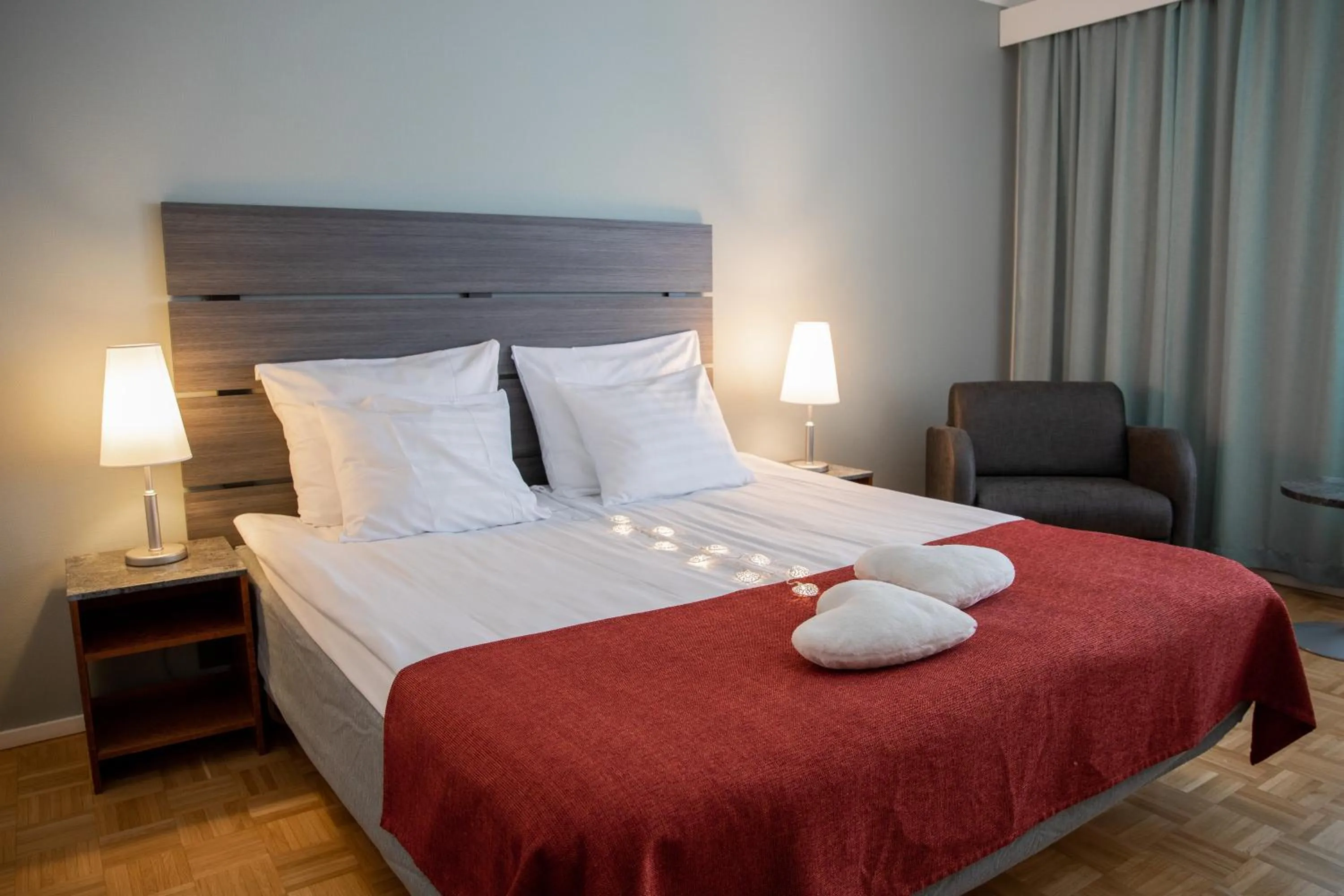 Bed in Hotel Kokkola