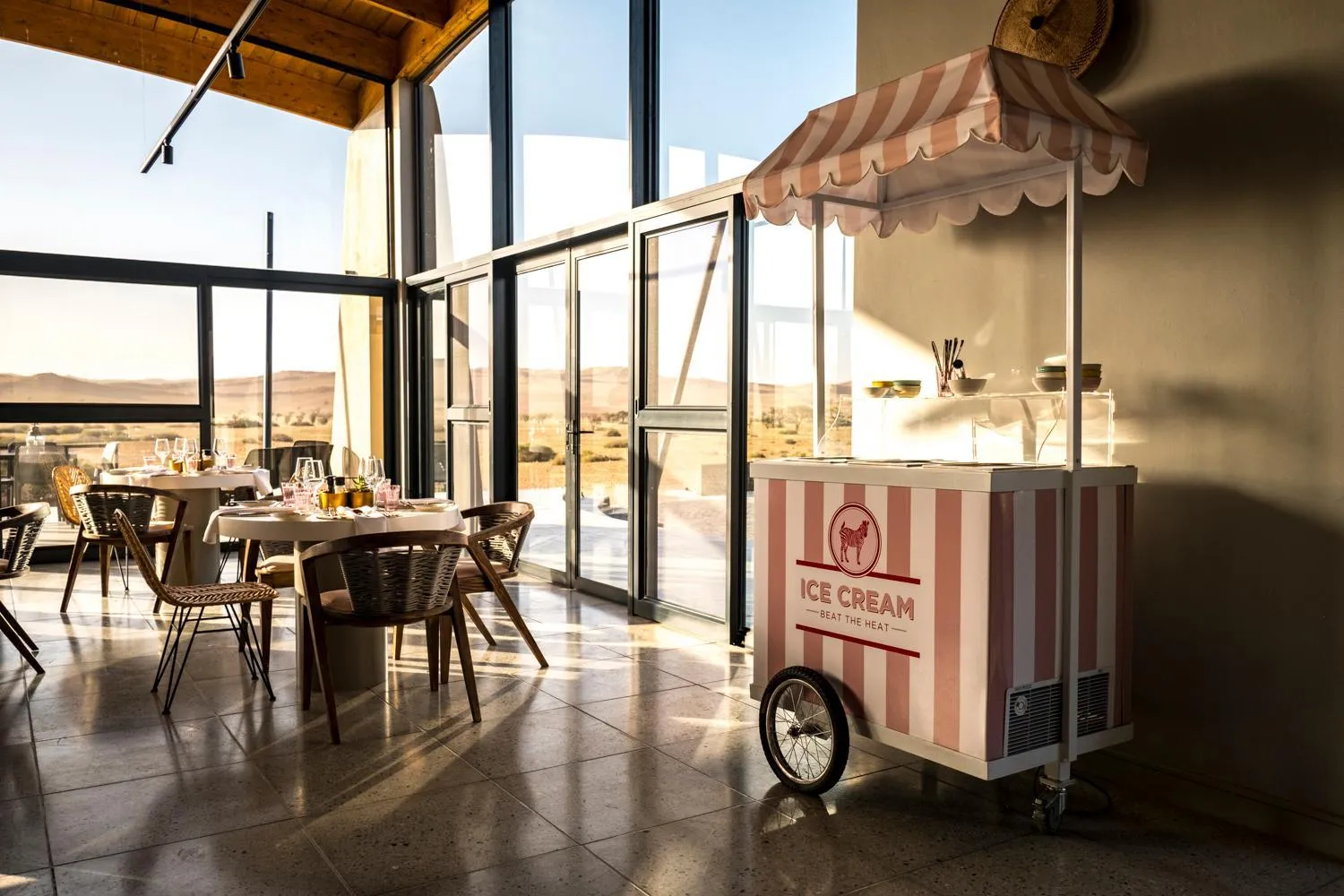 Dining area in The Desert Grace