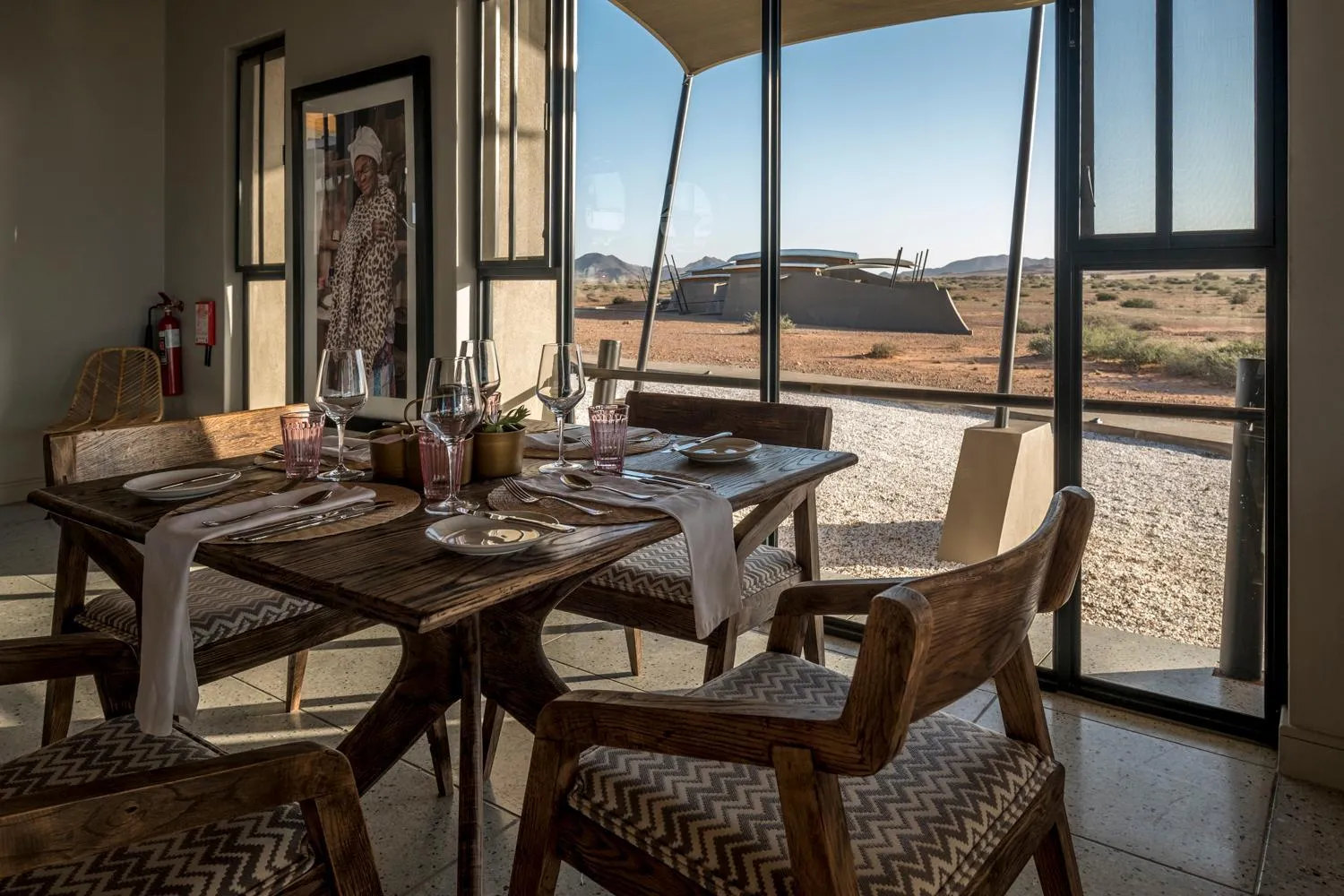 Dining area in The Desert Grace