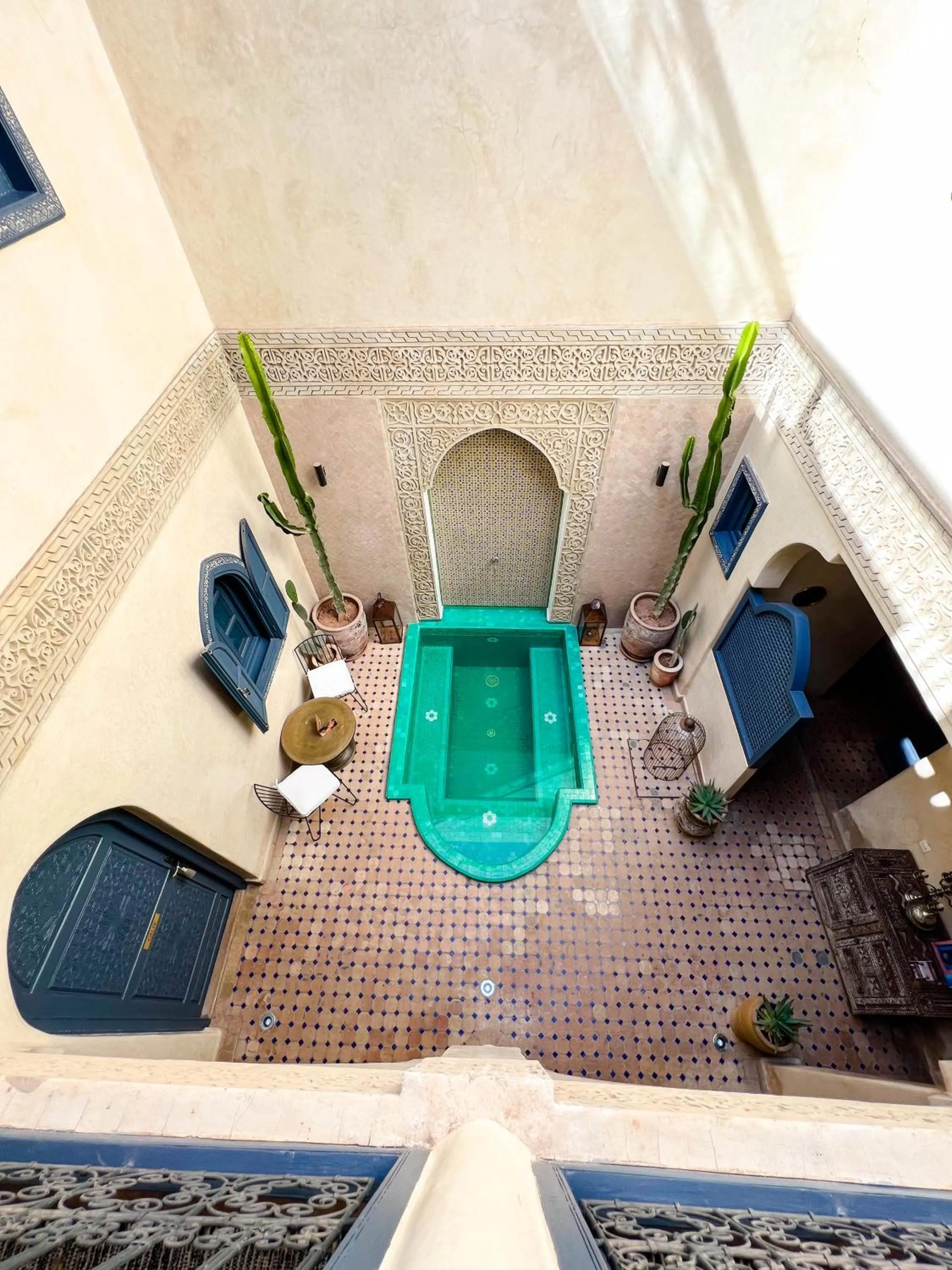Pool view in Riad Jonan & Spa
