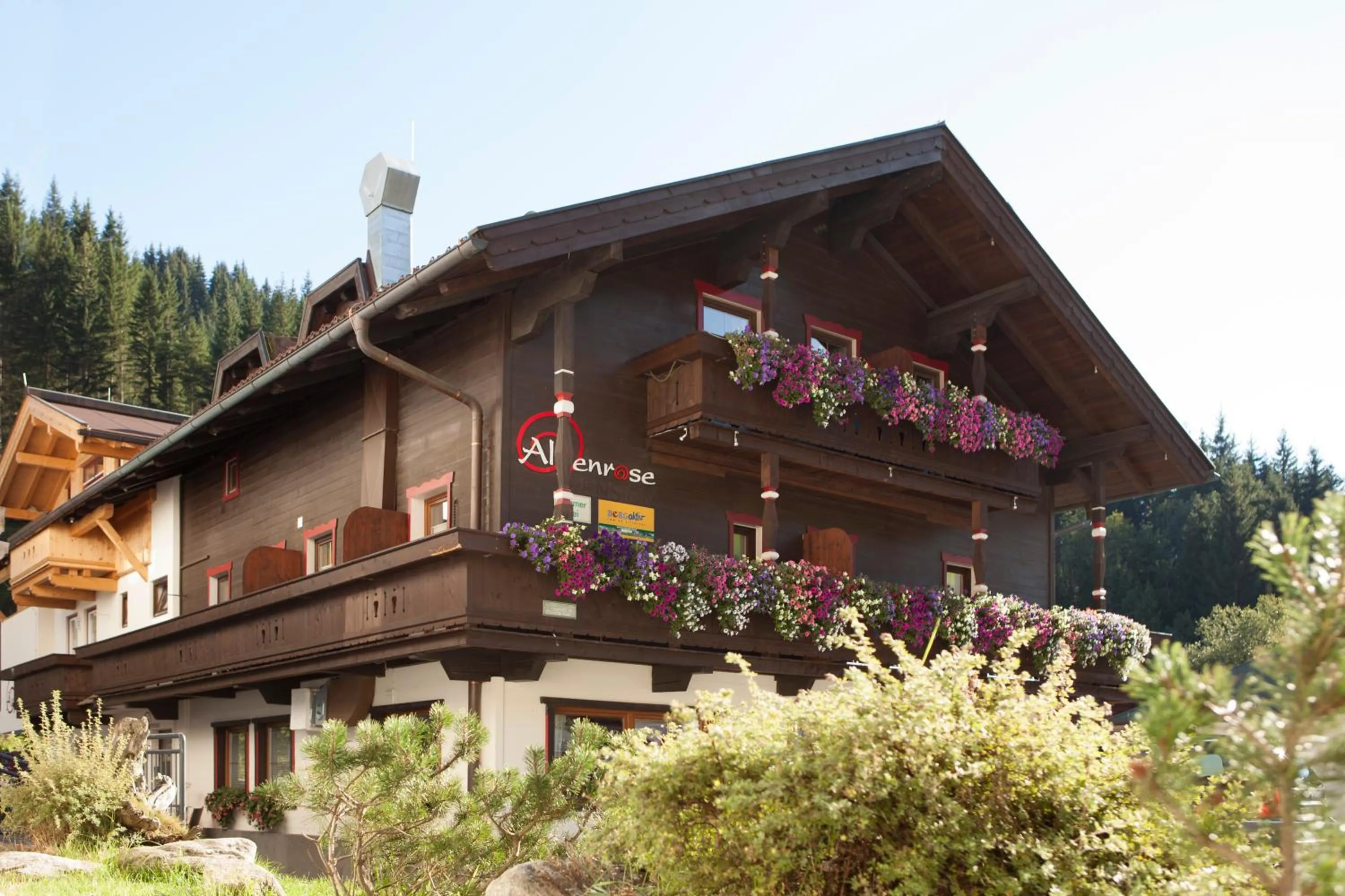 Property building in alpenrose hotel-garni