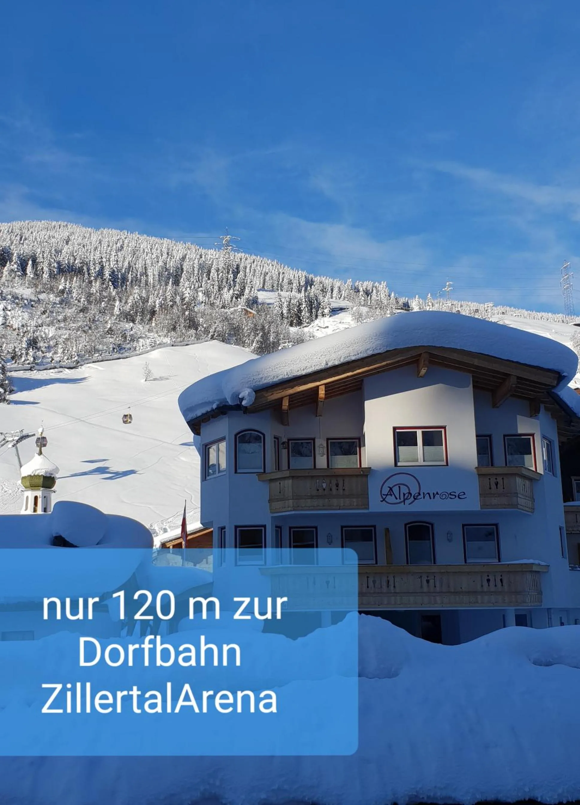 Winter in alpenrose hotel-garni