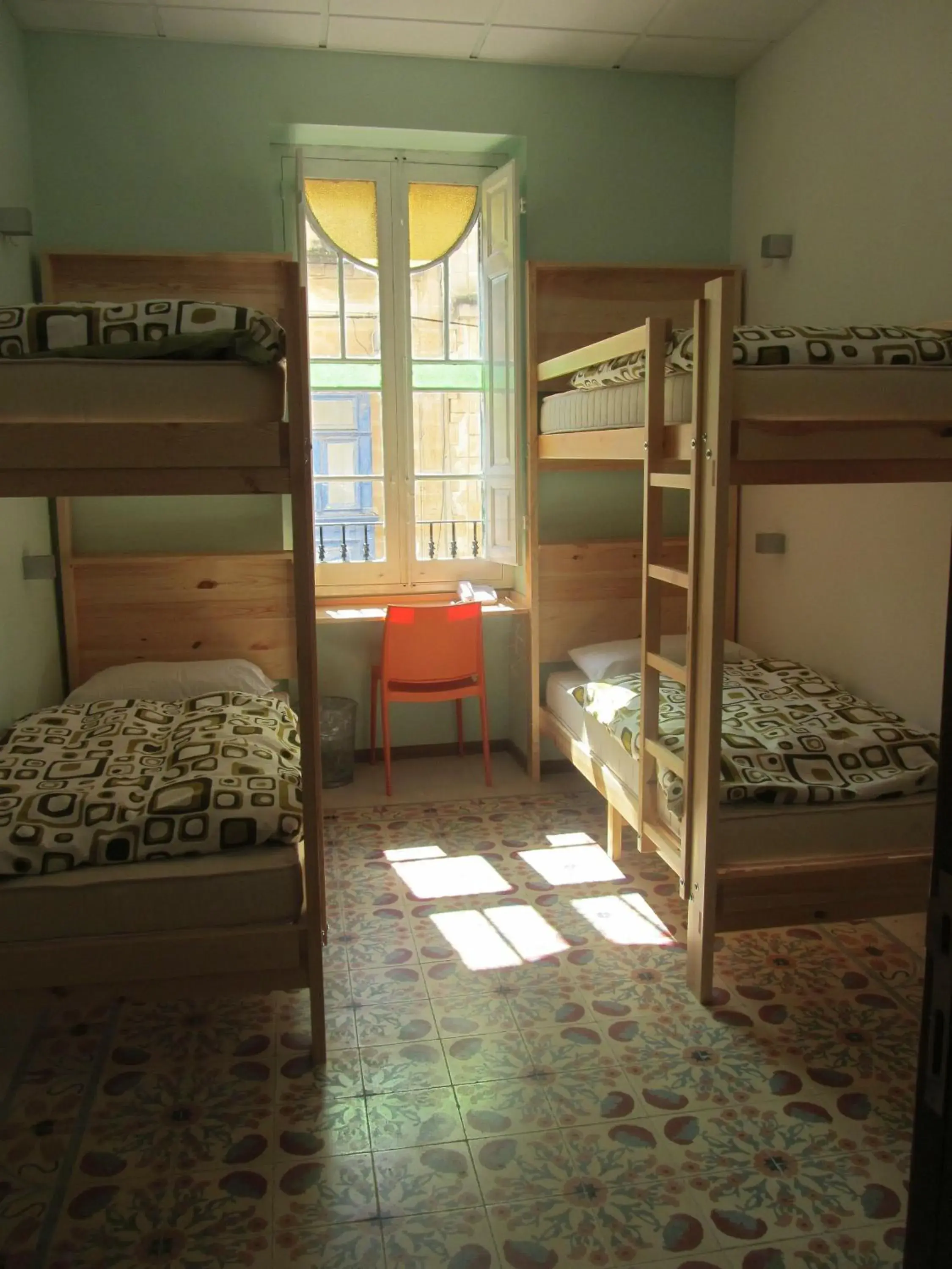 Bed in 4-Bed Male Dormitory Room with Private Bathroom in Corner Hostel Bed in 4-Bed Male Dormitory Room with Private Bathroom in Corner Hostel