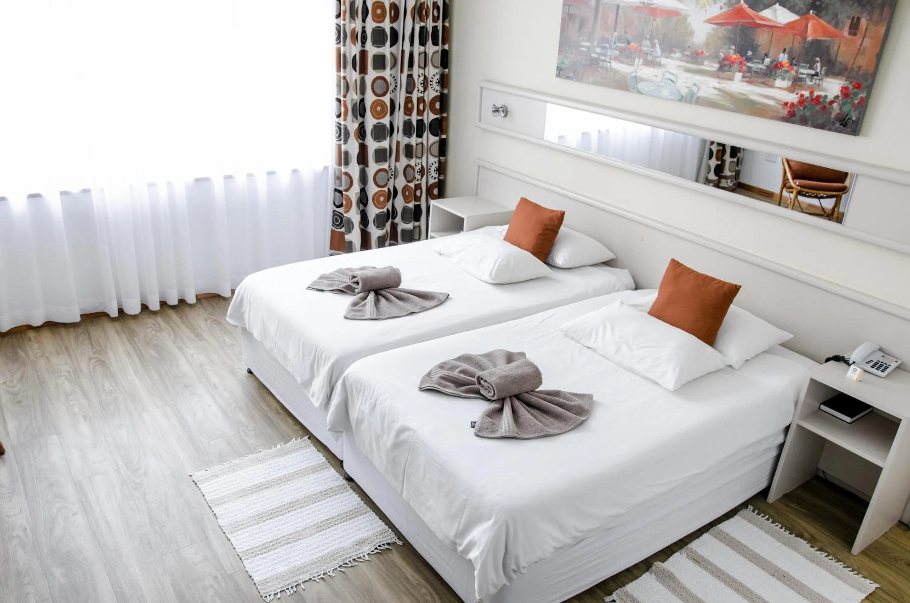 Decorative detail, Bed in Hotel Deutsches Haus Swakopmund