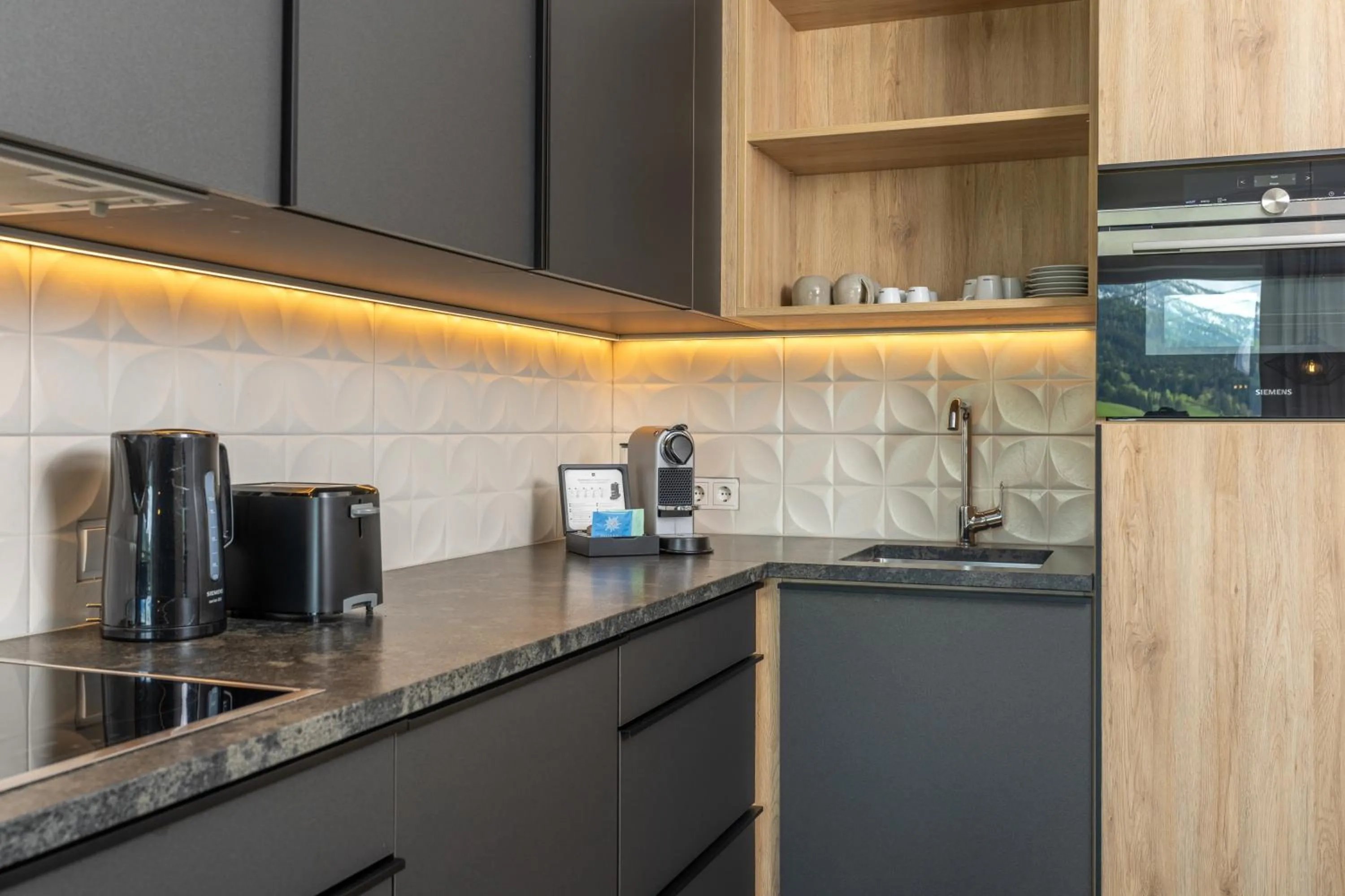 Kitchen or kitchenette in Stockinggut by AvenidA