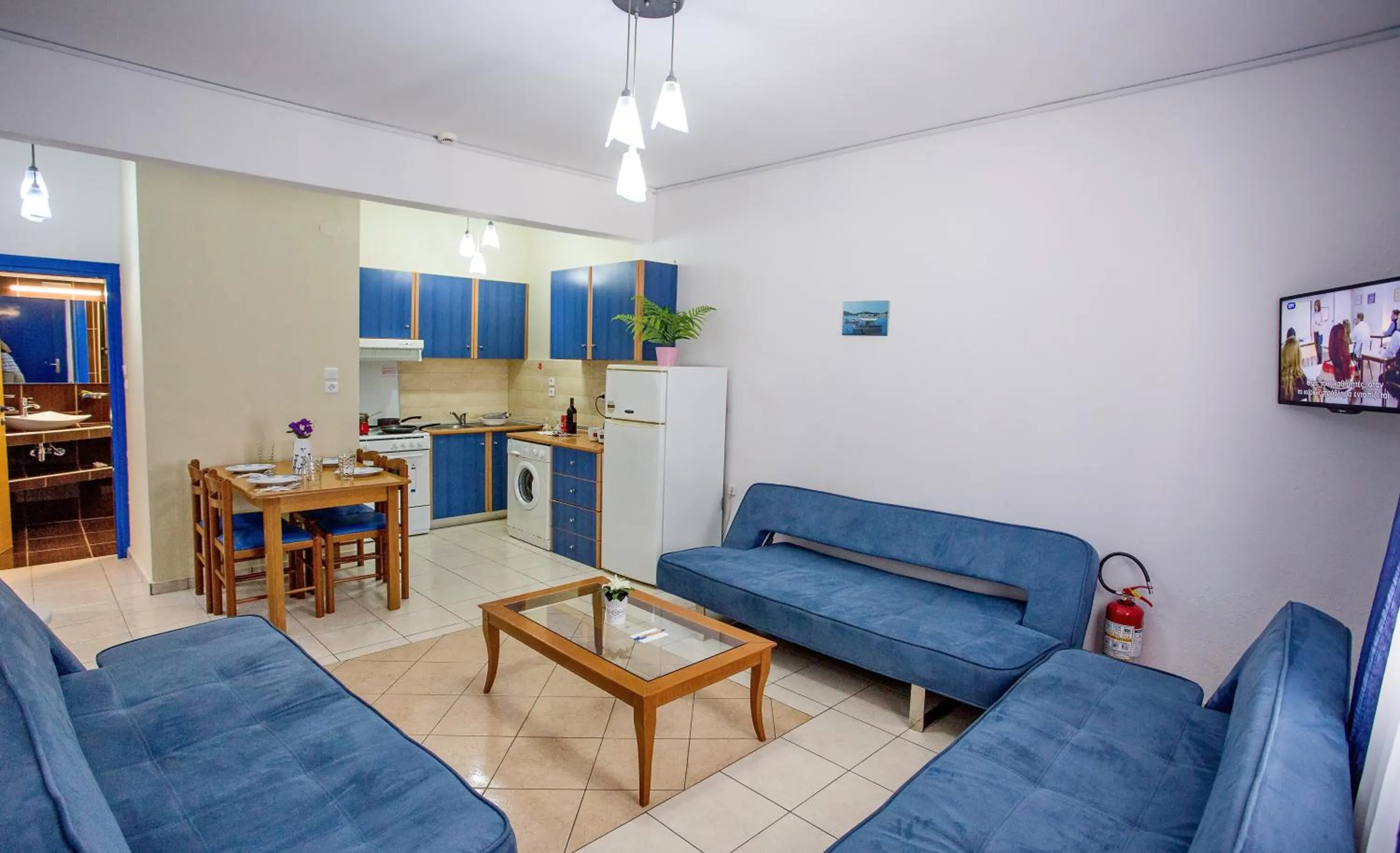 Living room in The Blue Beach Apartments
