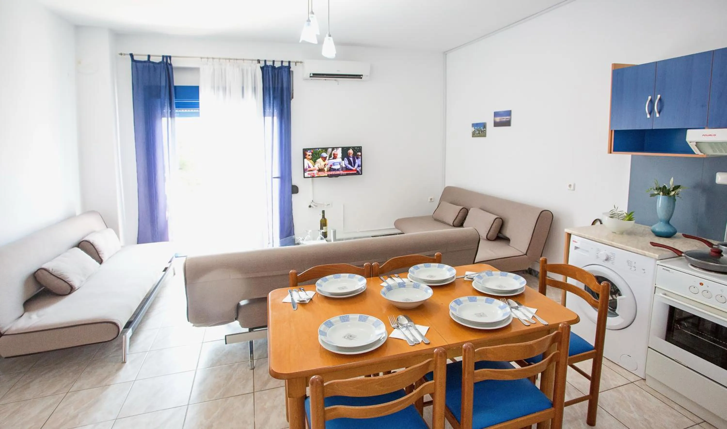 Living room in The Blue Beach Apartments