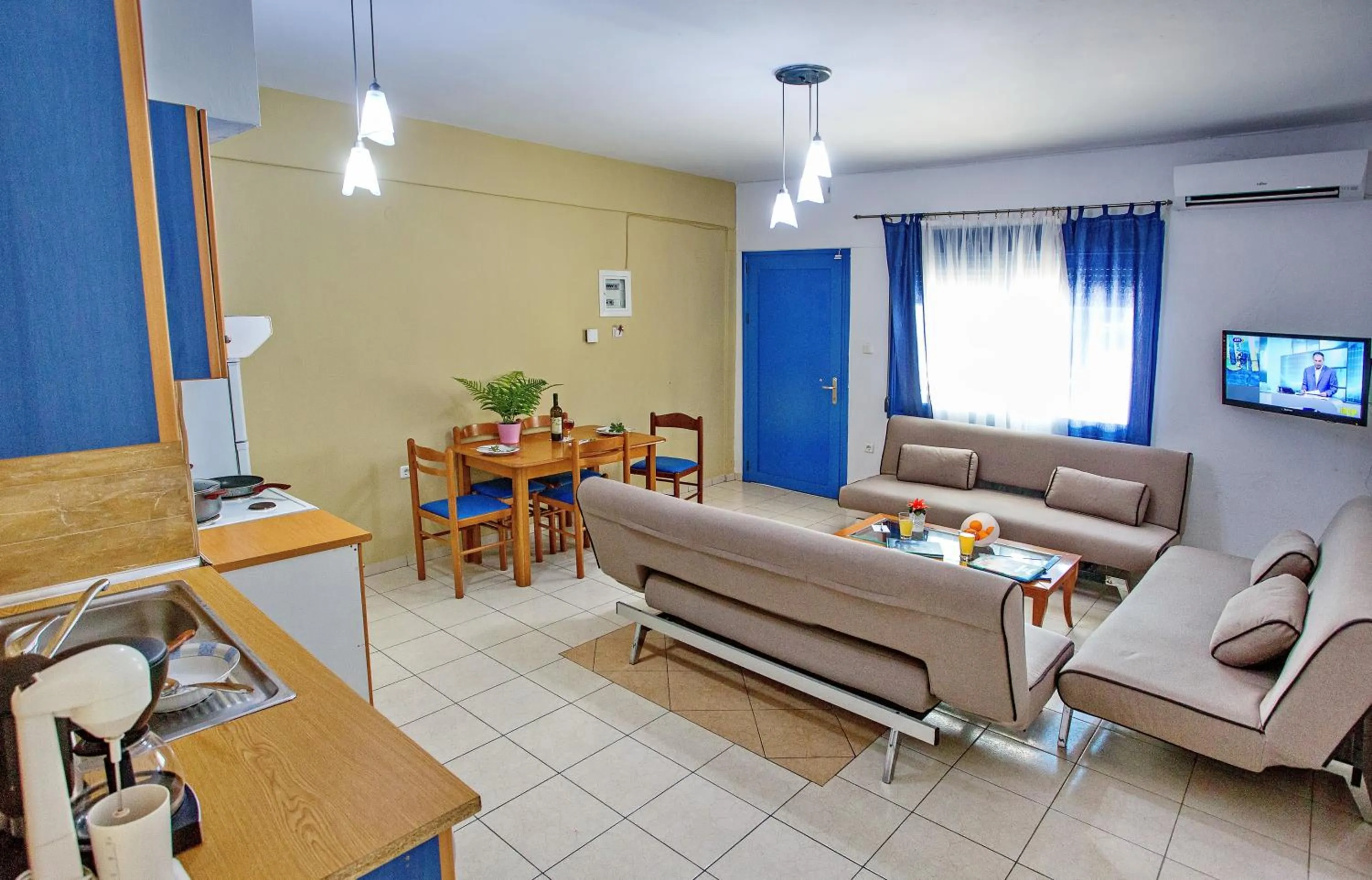 Living room in The Blue Beach Apartments