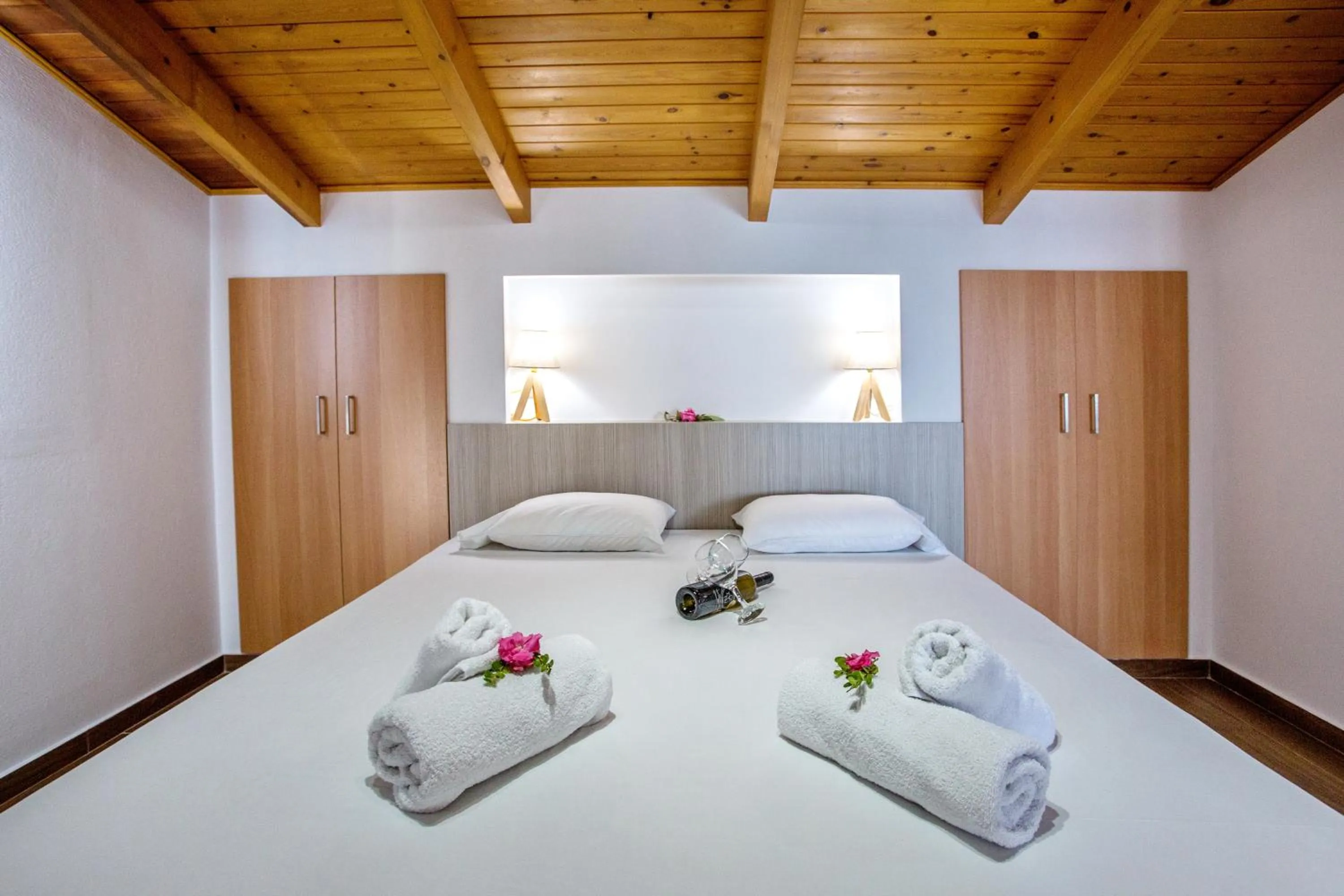 Bed in The Blue Beach Apartments