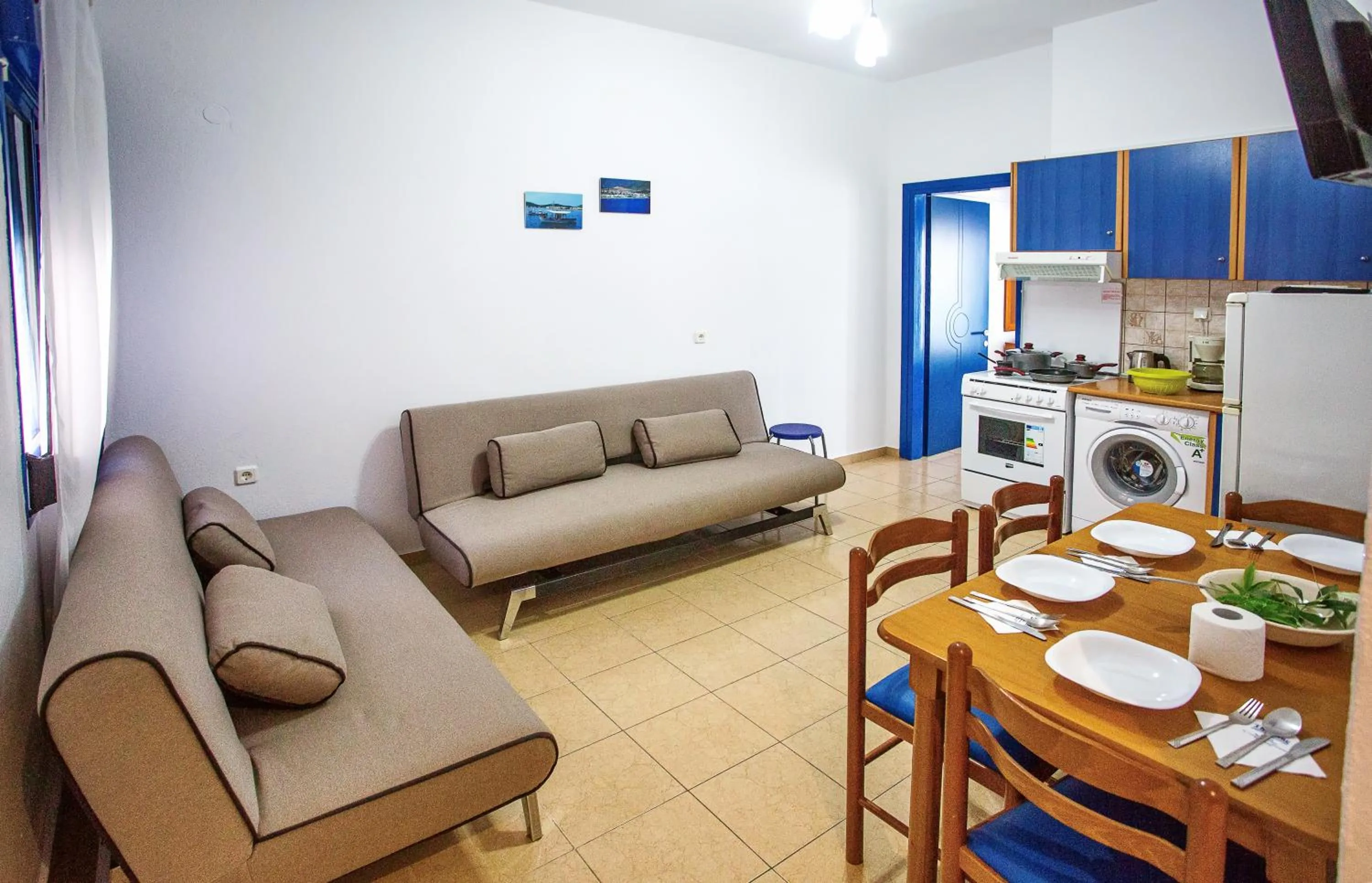 Living room in The Blue Beach Apartments