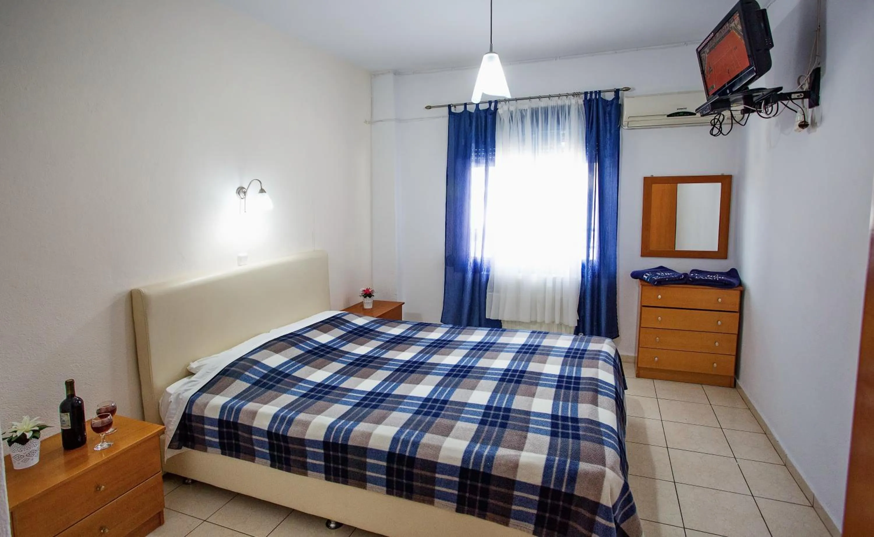 Bed in The Blue Beach Apartments