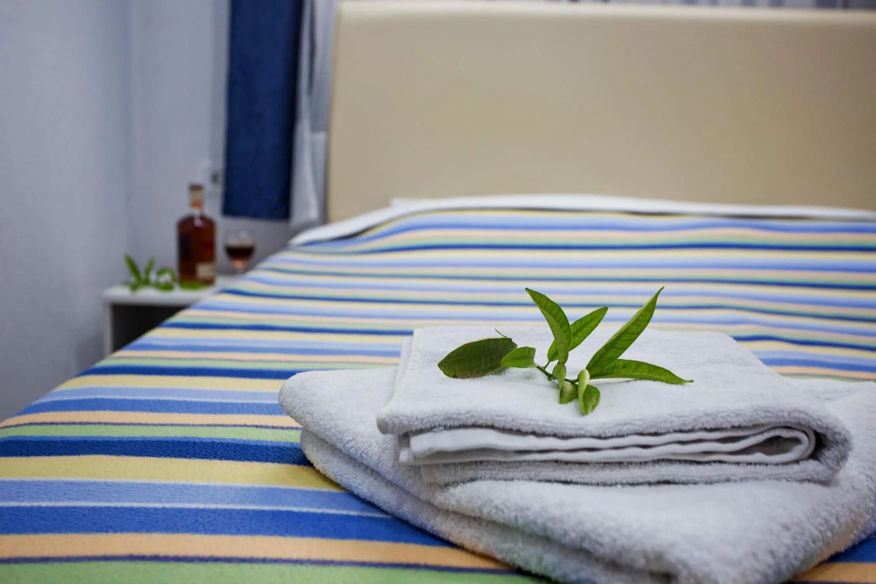 Bed in The Blue Beach Apartments
