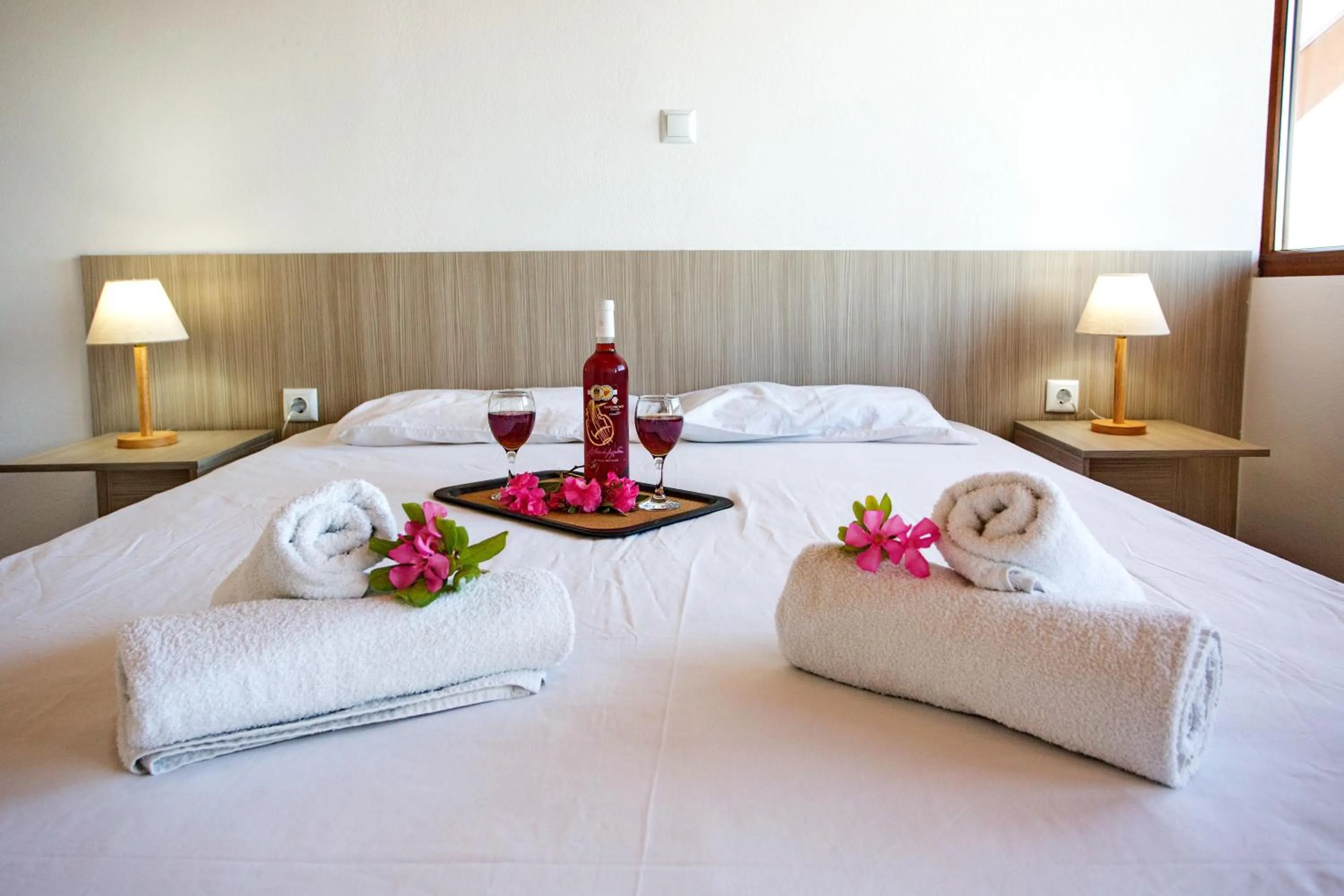 Bed in The Blue Beach Apartments