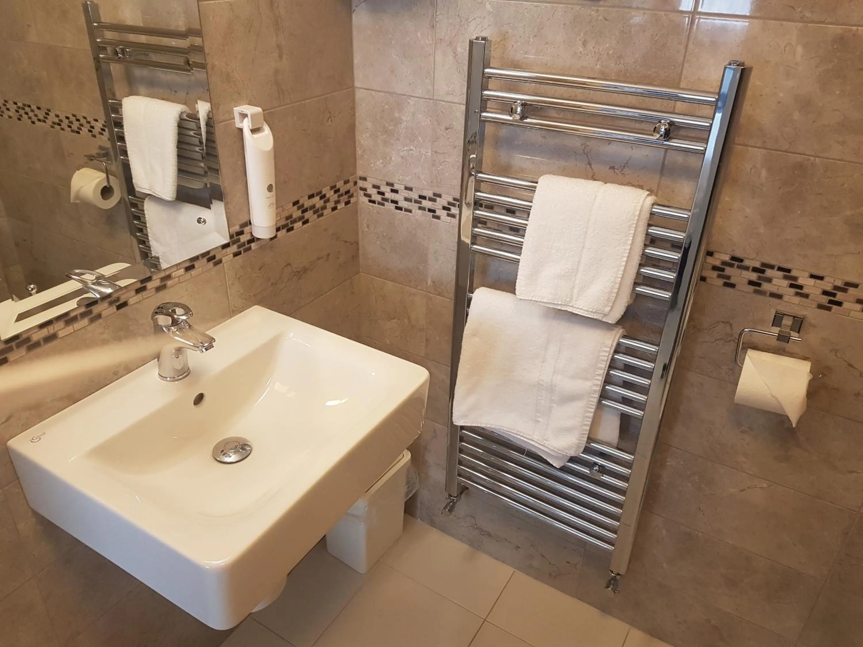 Bathroom in Bredbury Hall Hotel