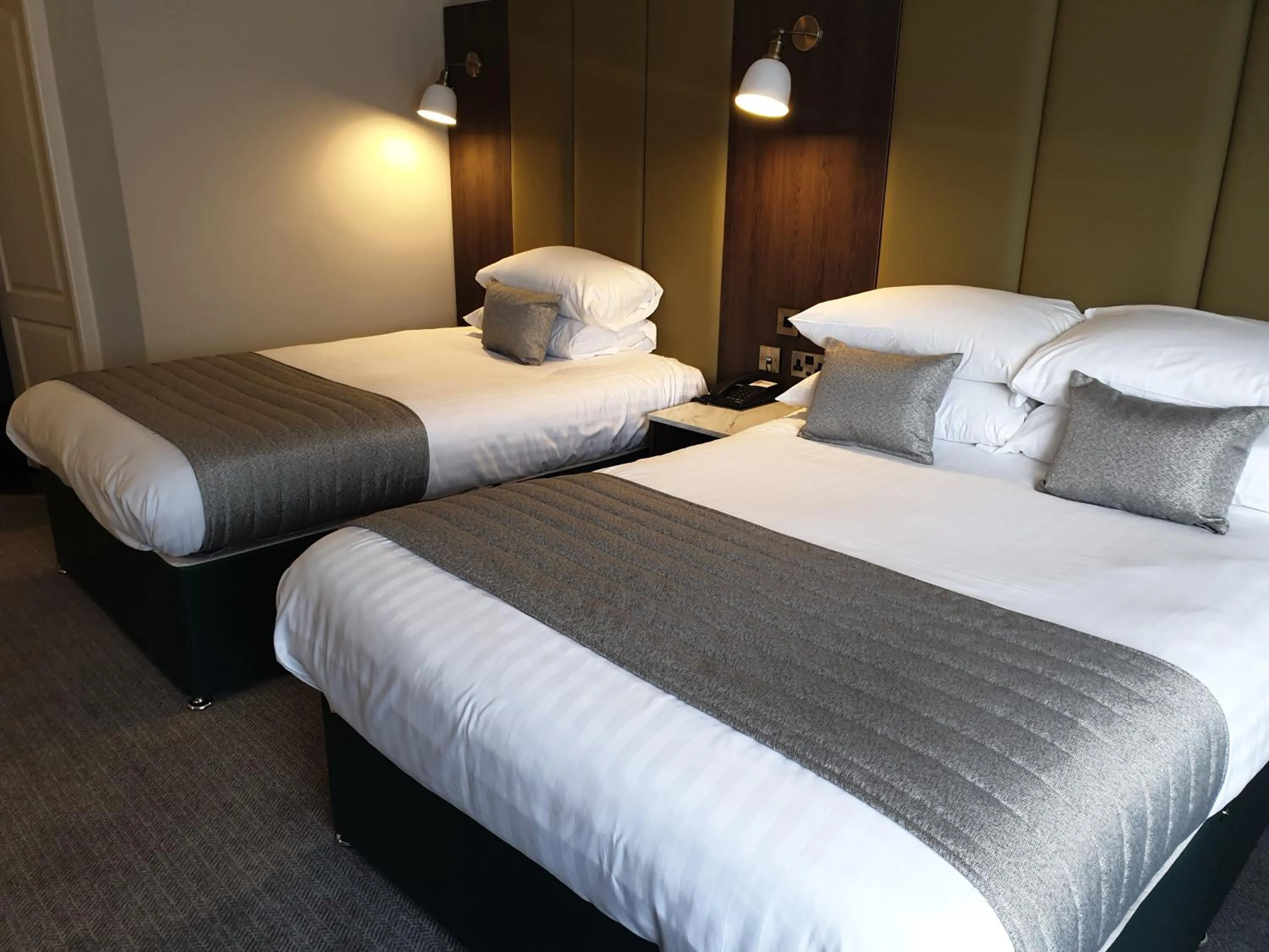 Bed in Bredbury Hall Hotel