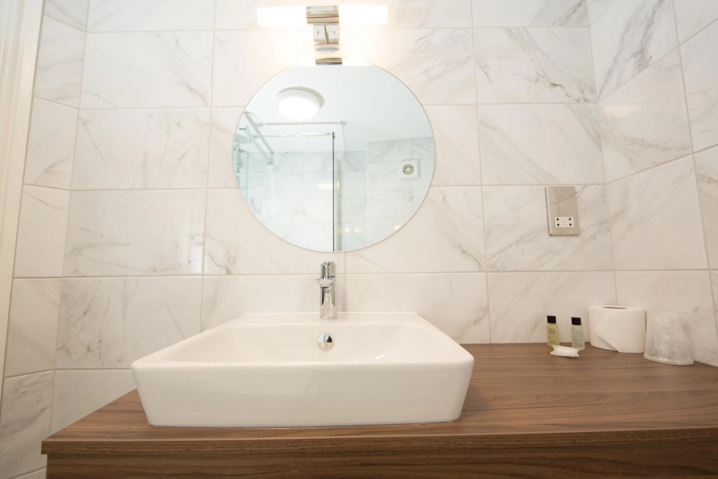 Bathroom in Bredbury Hall Hotel