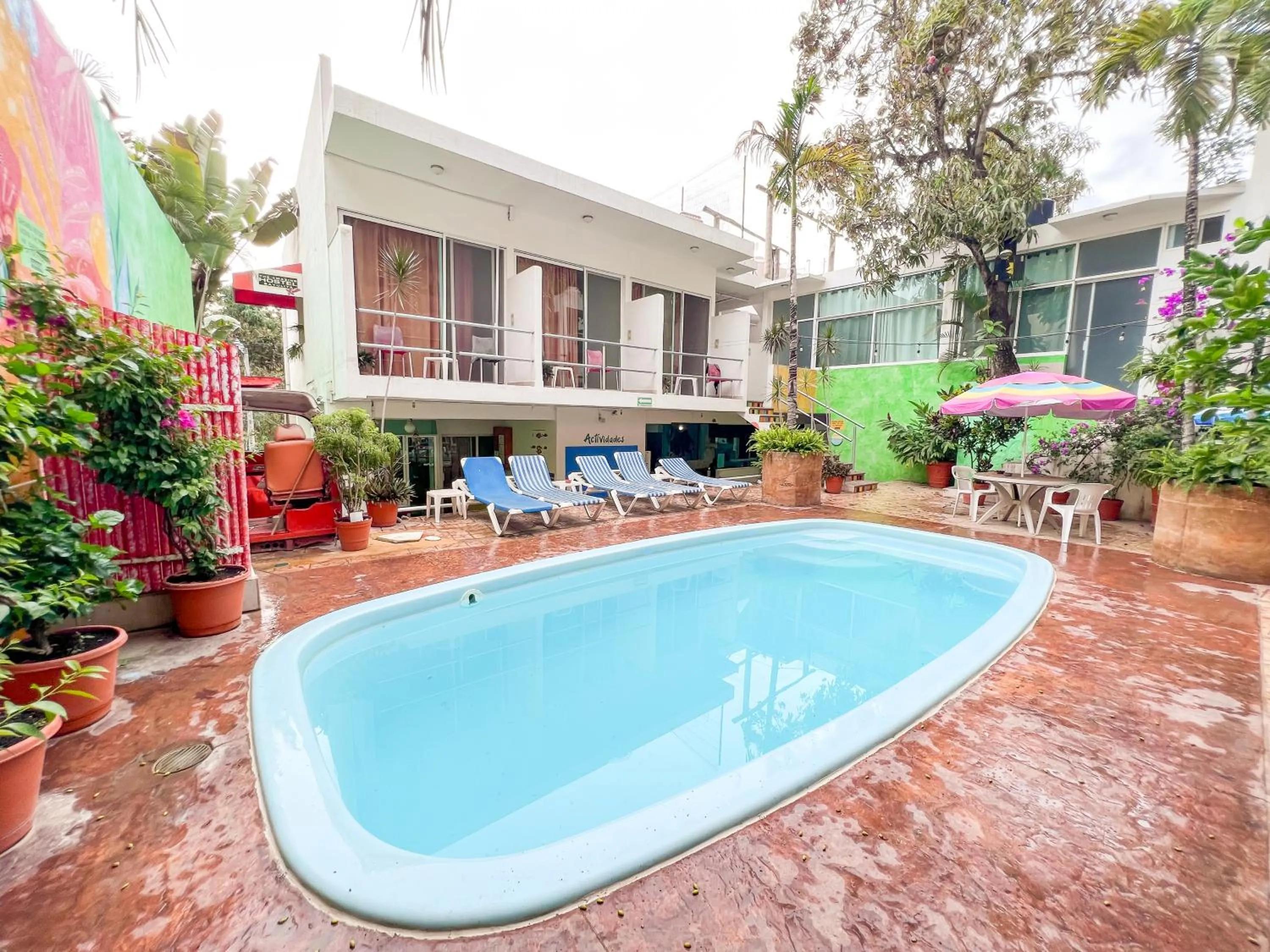 Pool view in ITH Sayulita Amazing Surf Hostel