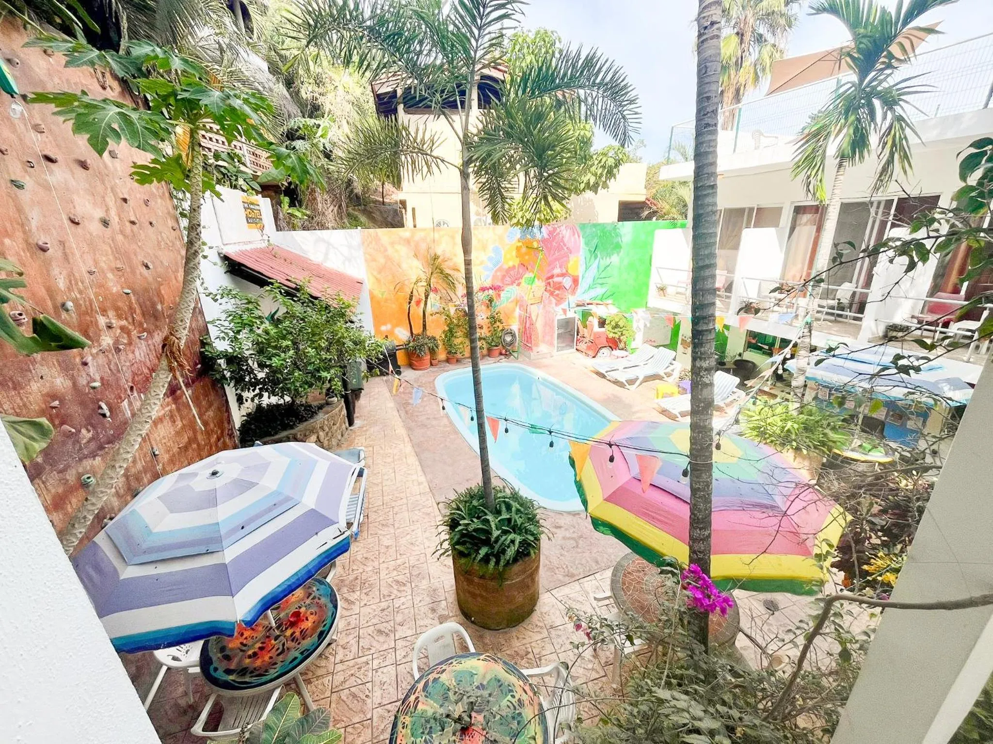 Patio in ITH Sayulita Amazing Surf Hostel