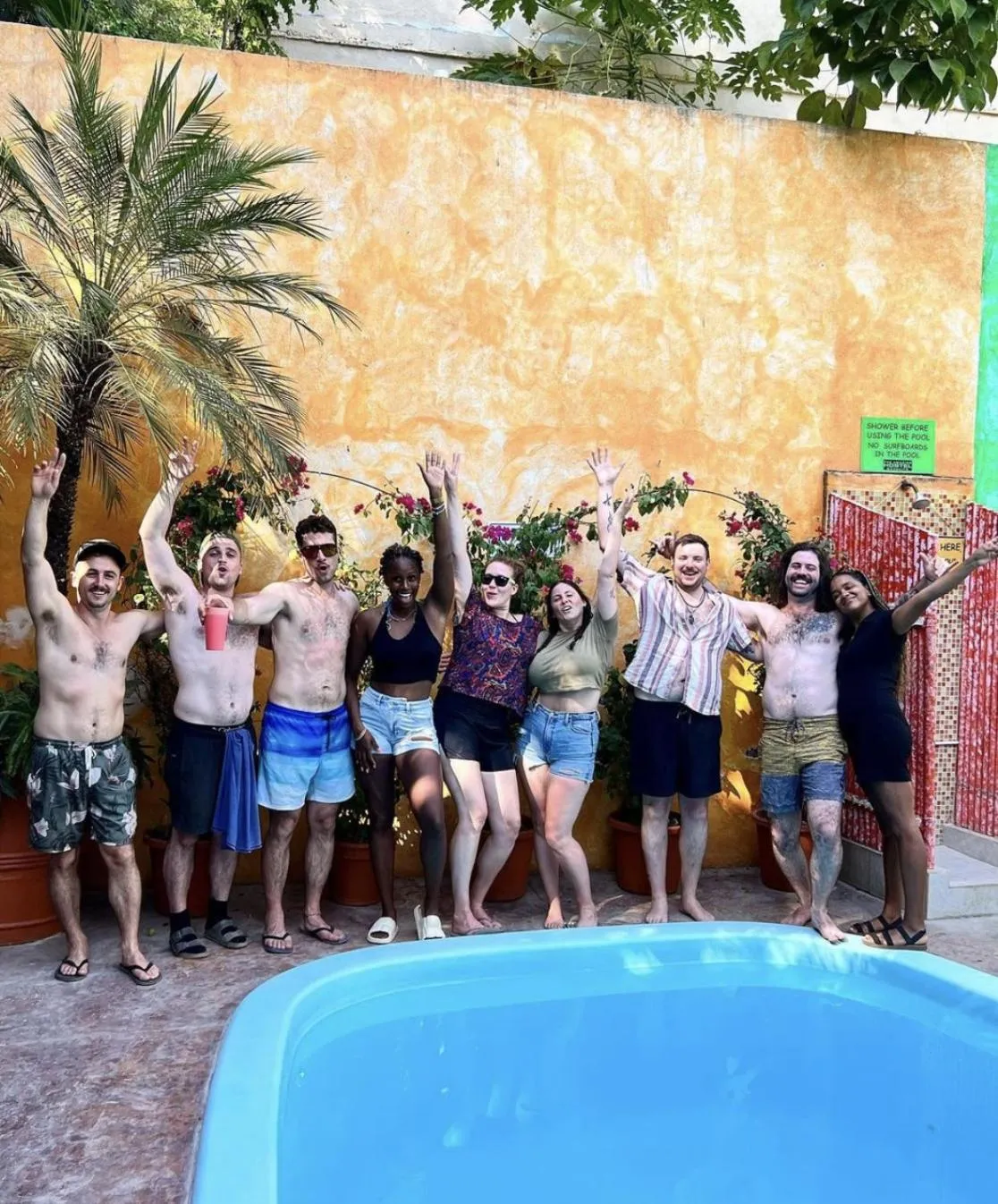 Pool view in ITH Sayulita Amazing Surf Hostel