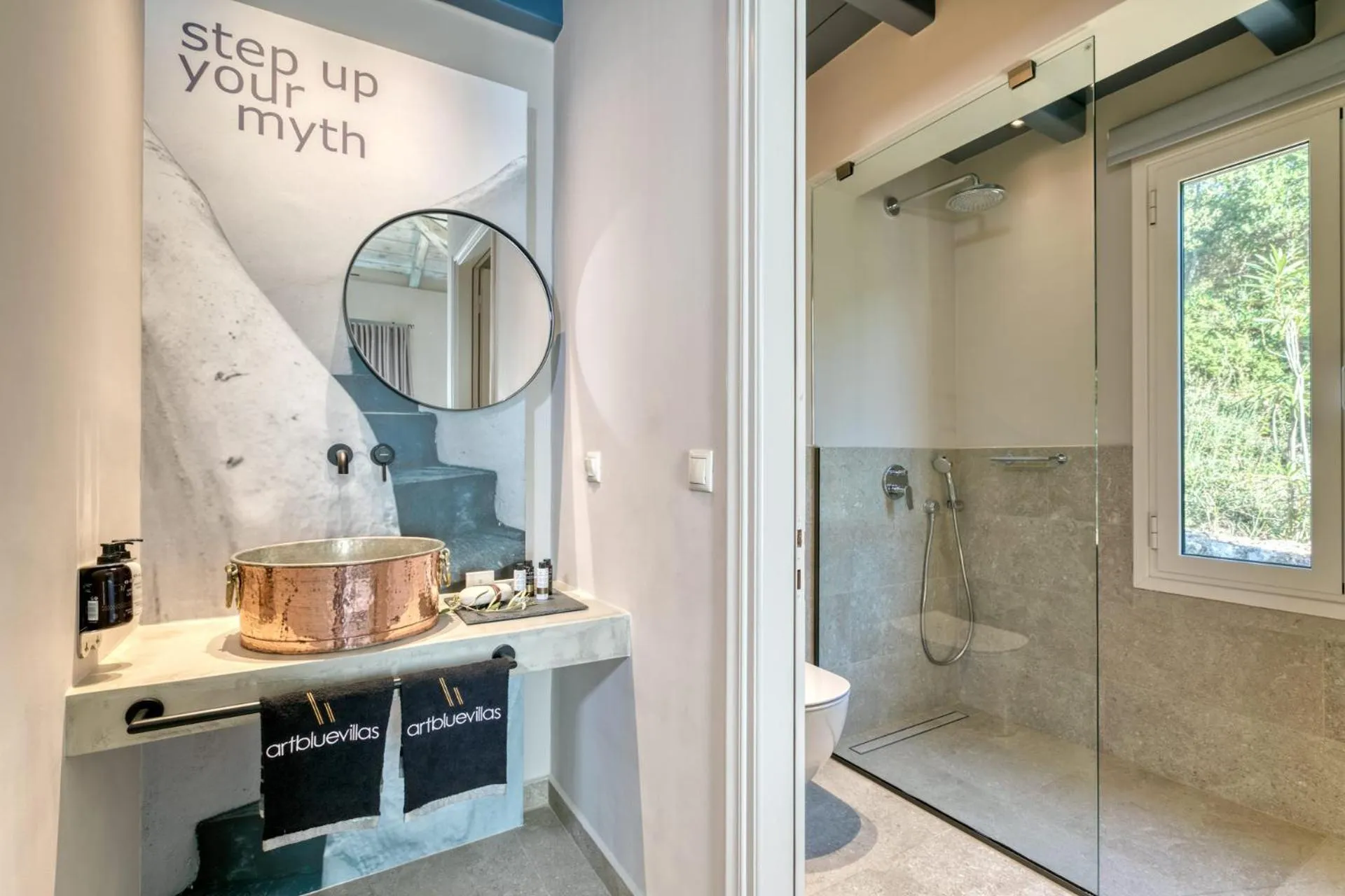 Bathroom in Artblue Villas