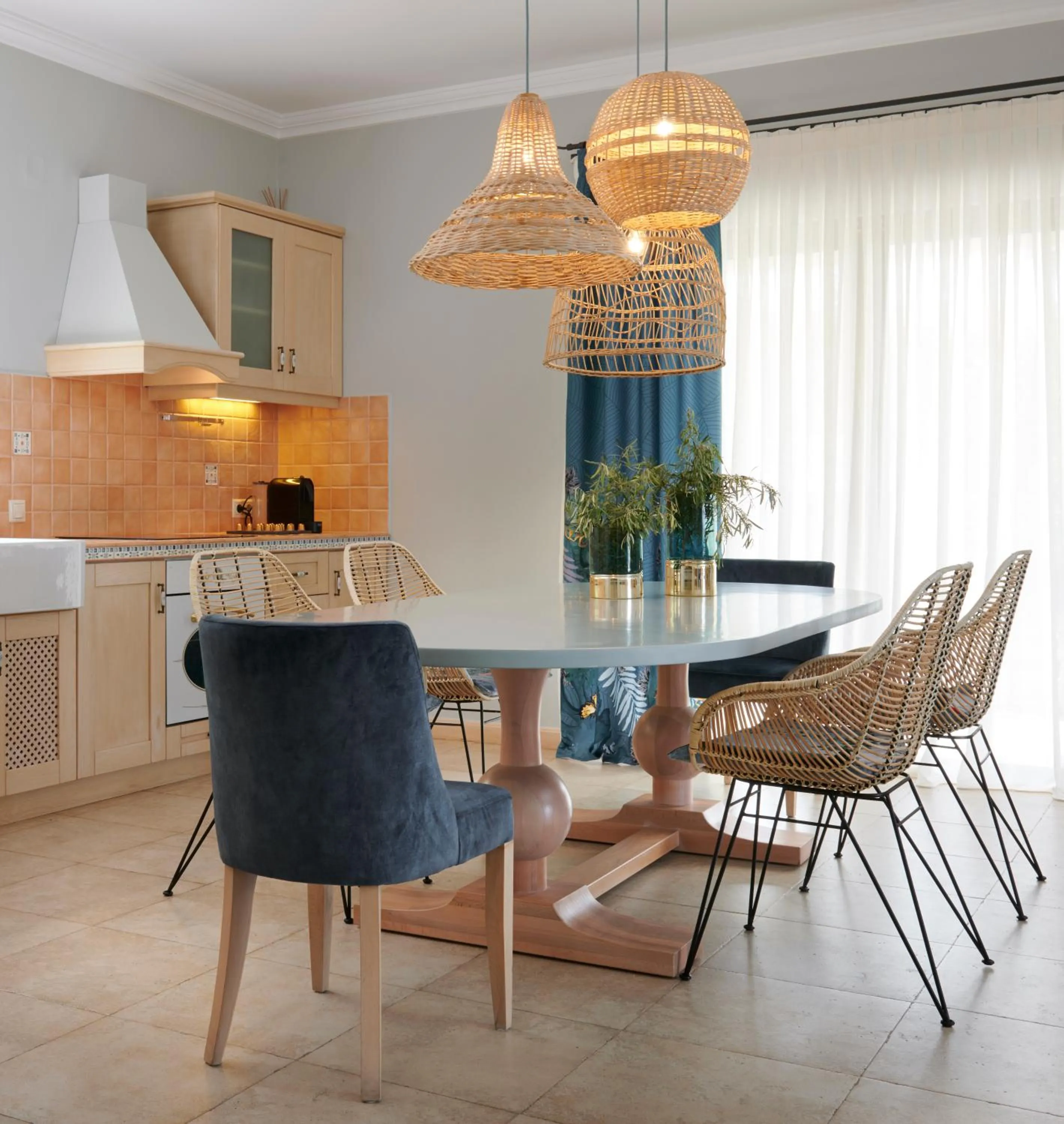 Dining area in Artblue Villas