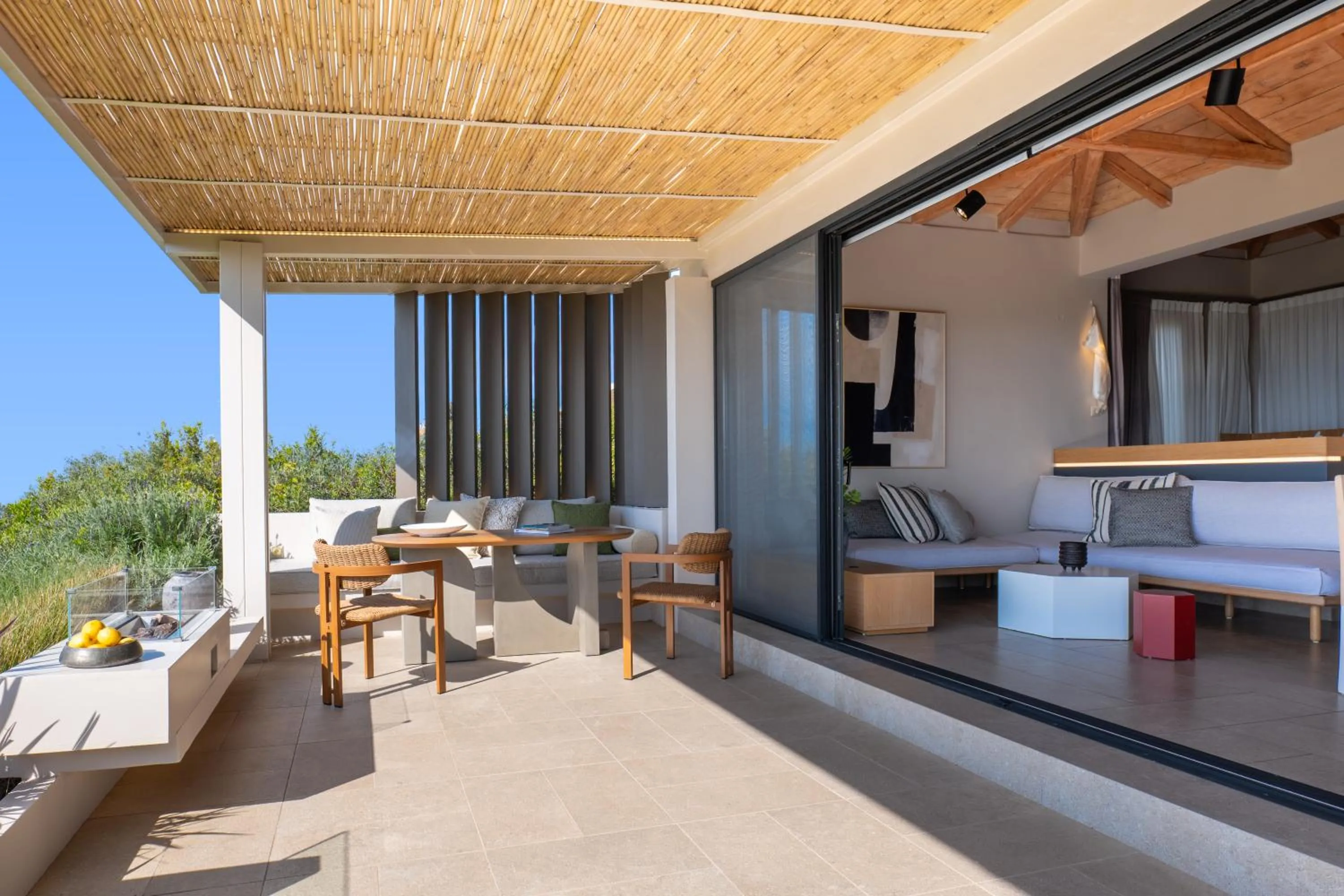 Living room in Artblue Villas