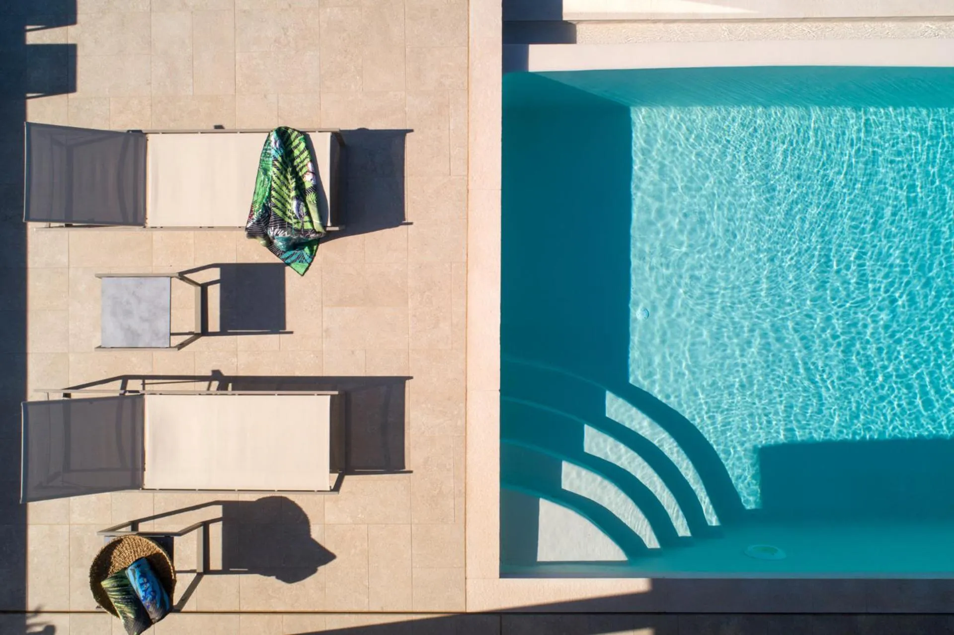 Bird's eye view in Artblue Villas