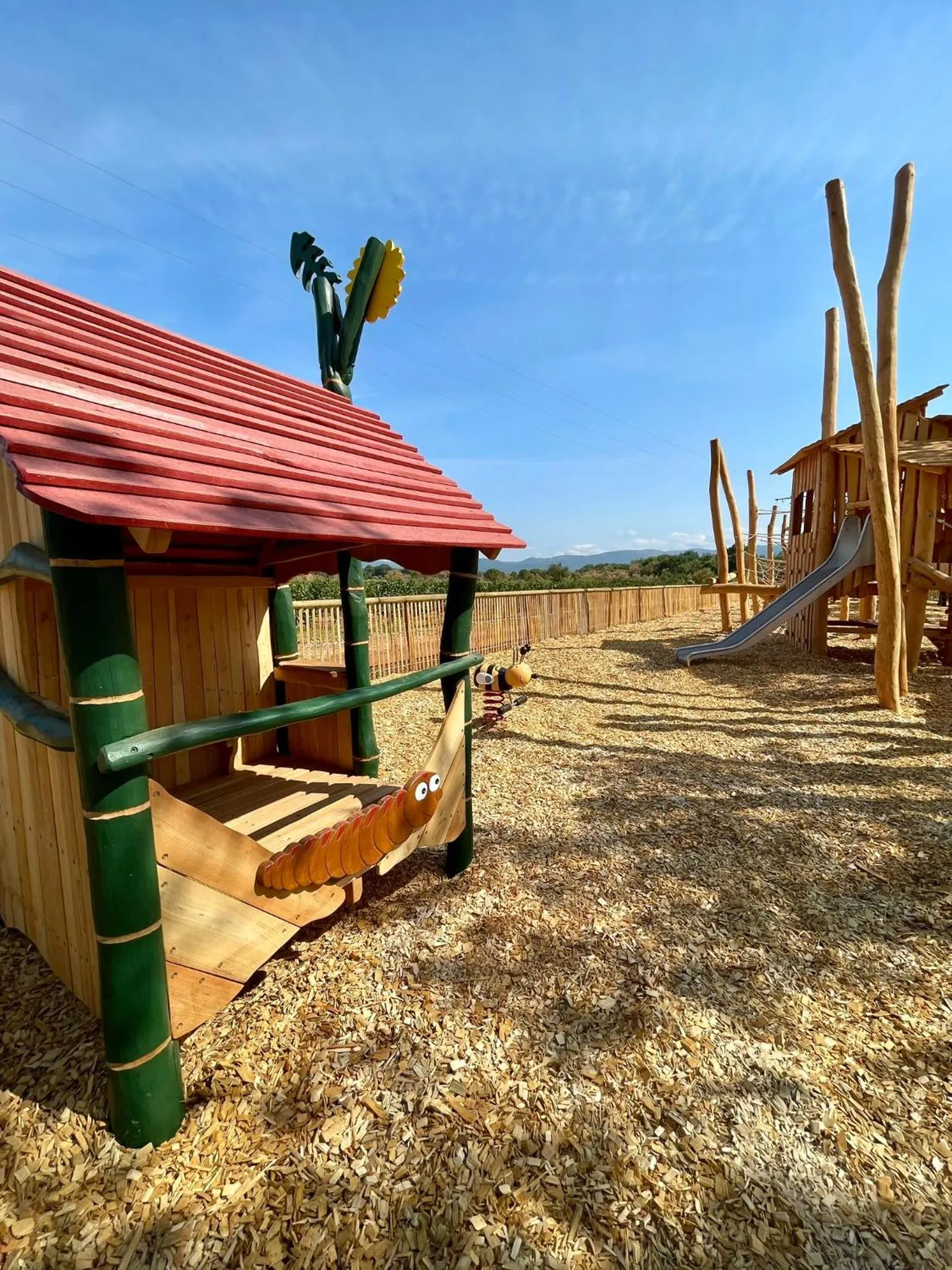 Children play ground in Château Saint Roux Le Luc-Le Cannet des Maures