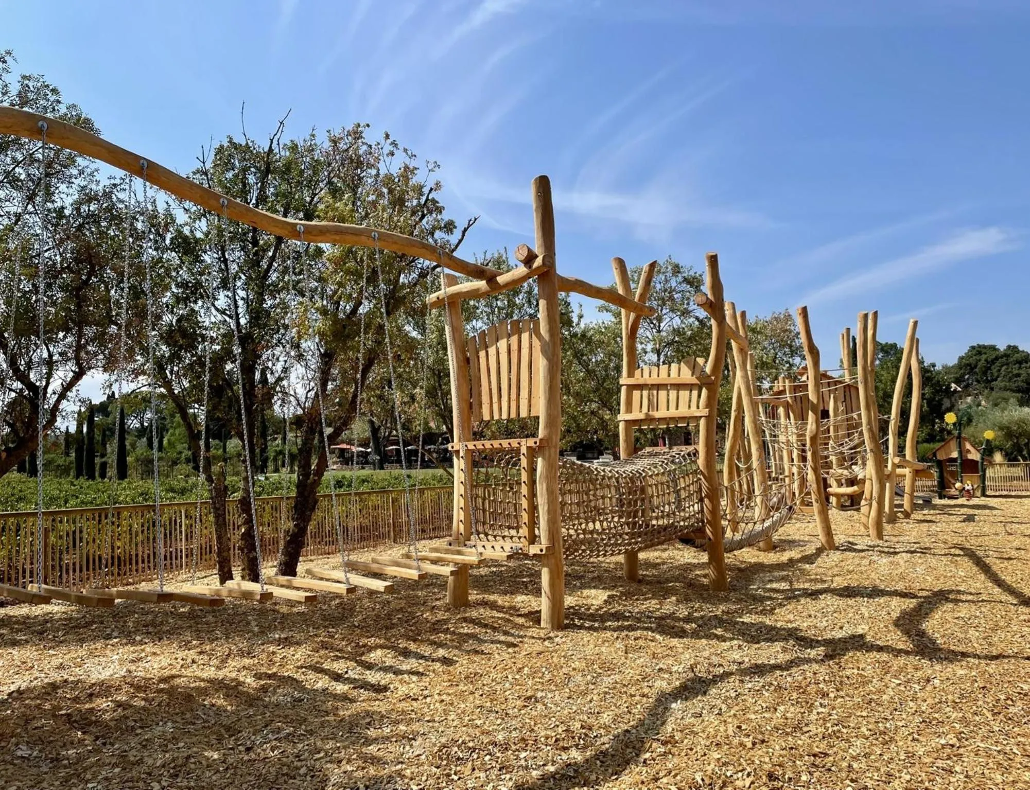 Children play ground in Château Saint Roux Le Luc-Le Cannet des Maures