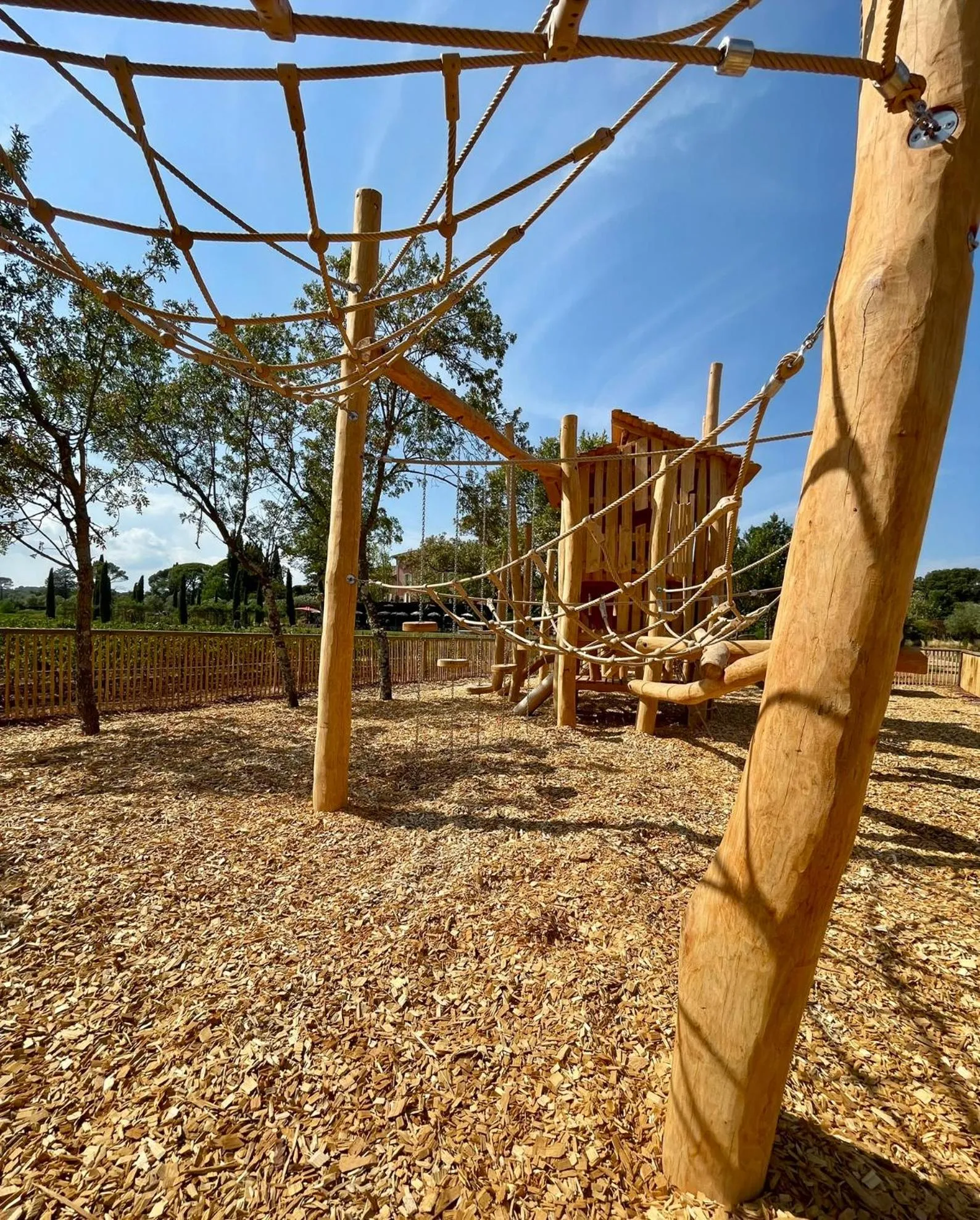 Children play ground in Château Saint Roux Le Luc-Le Cannet des Maures