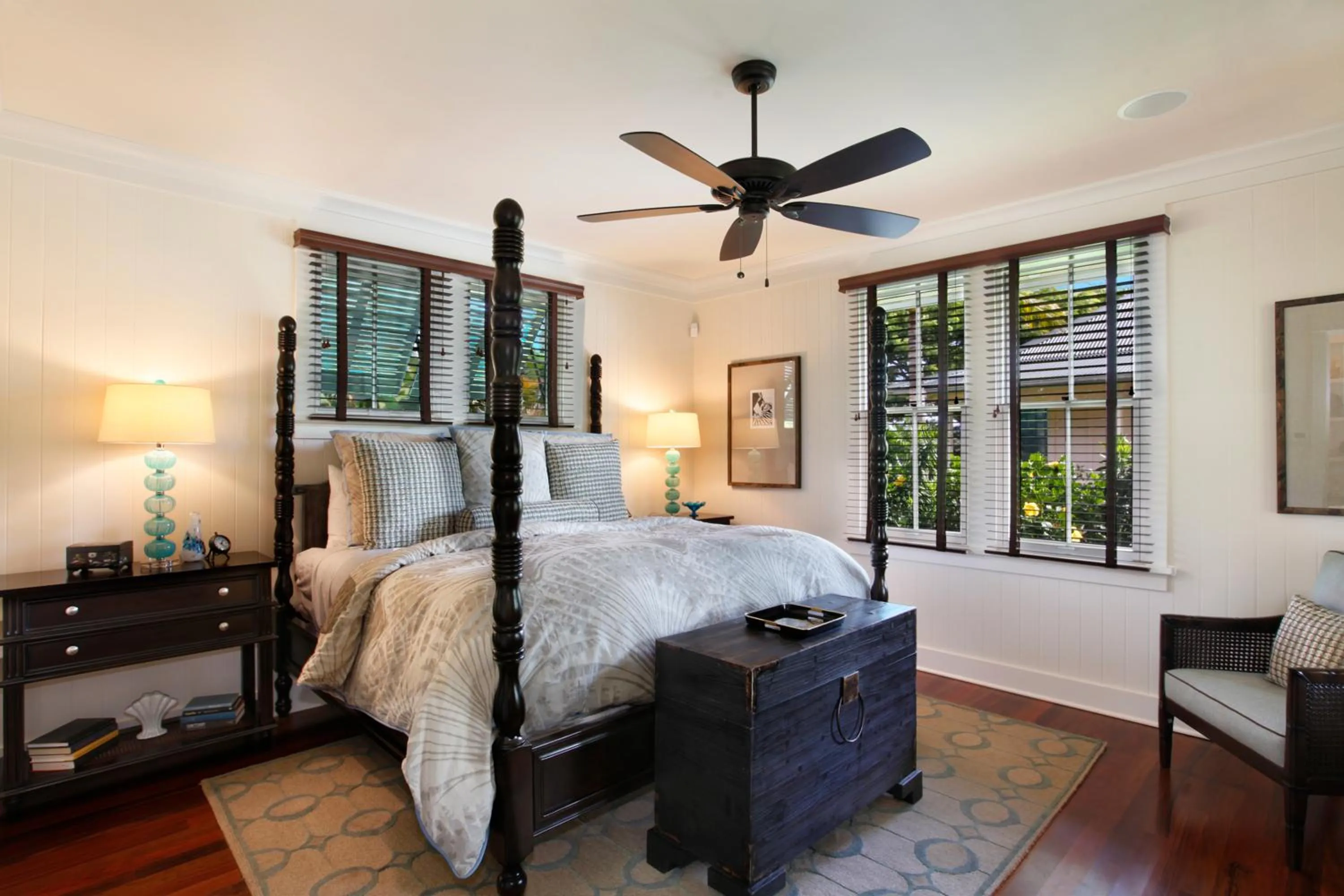 Bed in The Lodge at Kukuiula - CoralTree Residence Collection