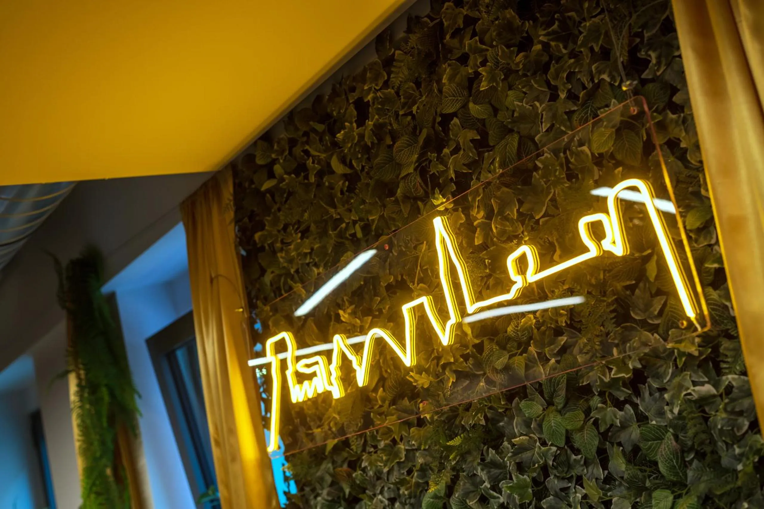 Decorative detail in Auberge Jeunesse Charleroi Youth Hostel