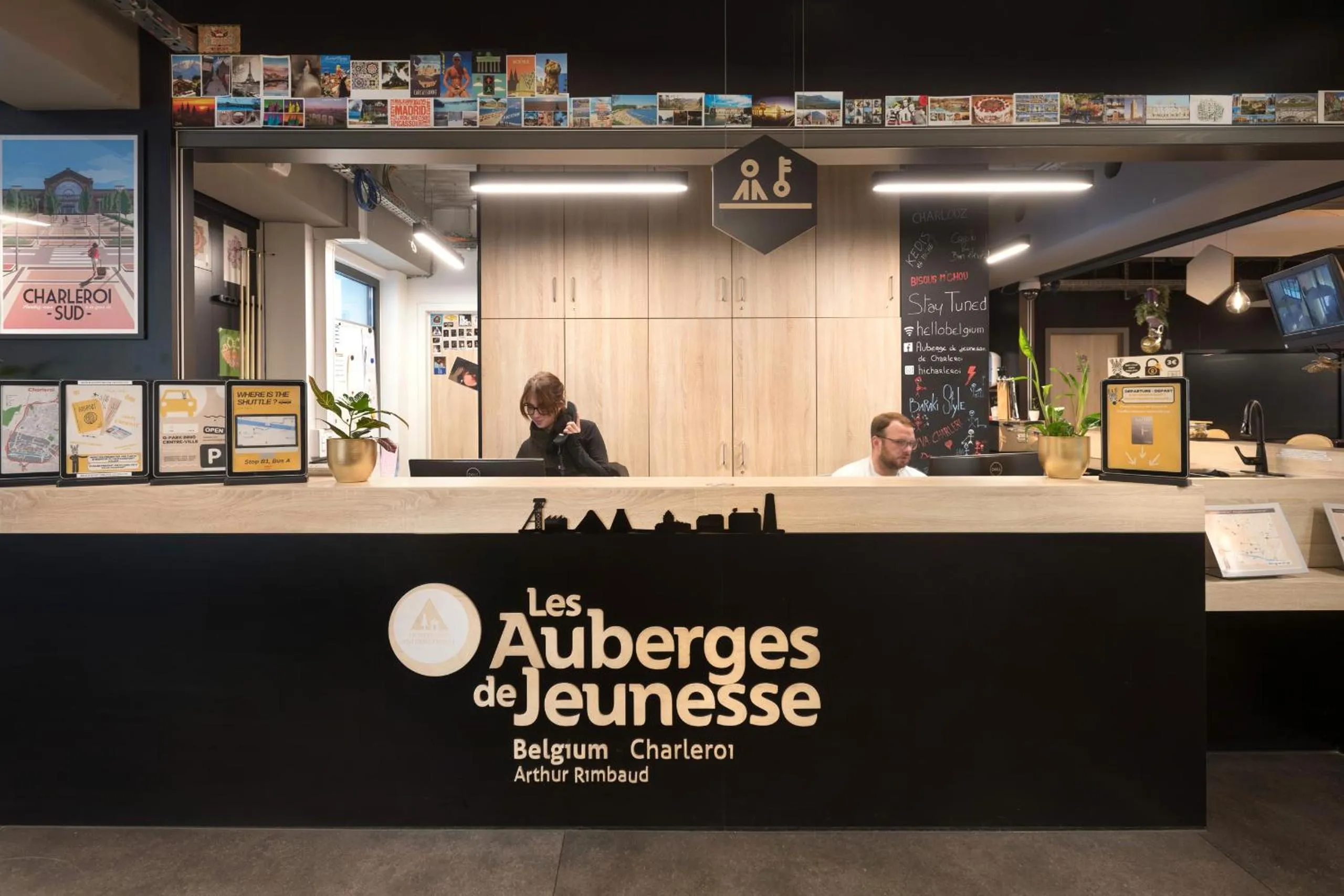 Lobby or reception in Auberge Jeunesse Charleroi Youth Hostel
