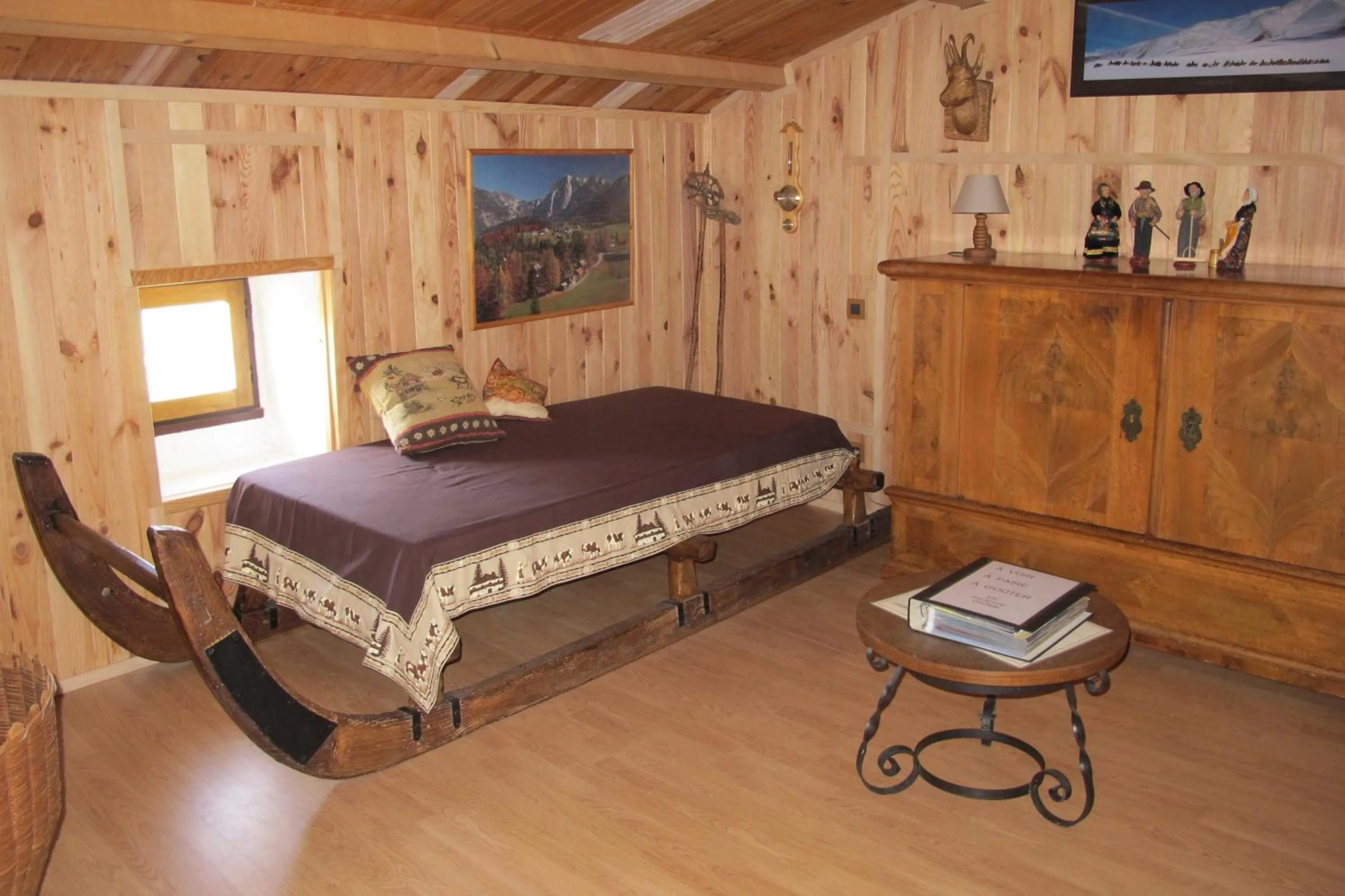 Bed in le Corral chambre d'hôte