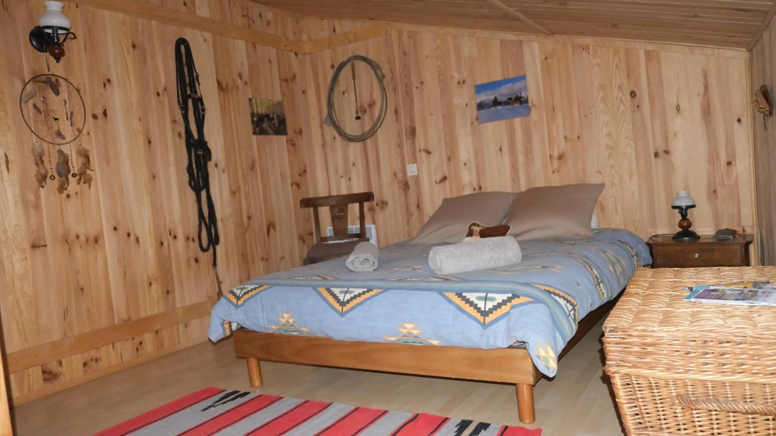 Bed in le Corral chambre d'hôte