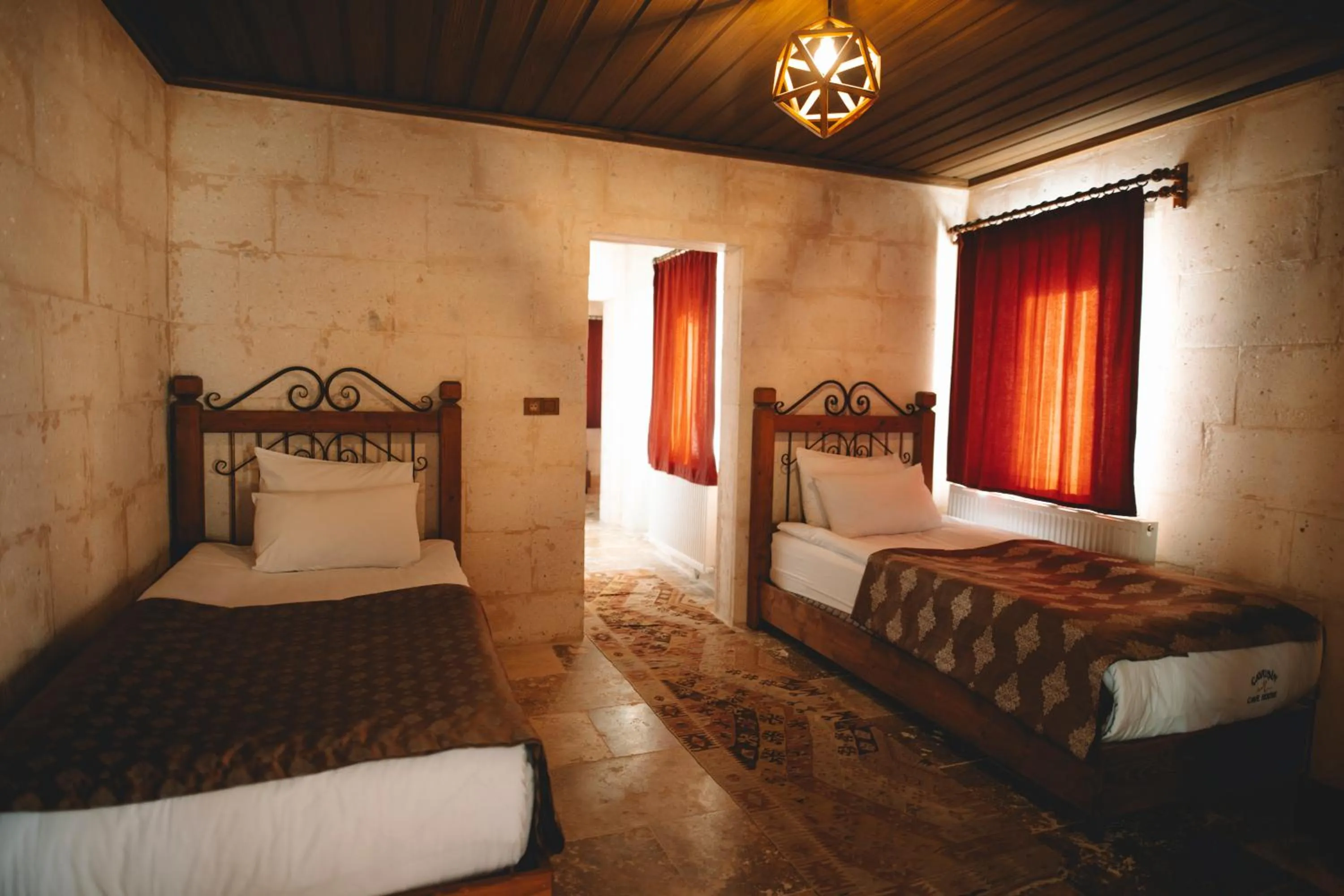 Bed in Çavuşin Cave House-Cappadocia