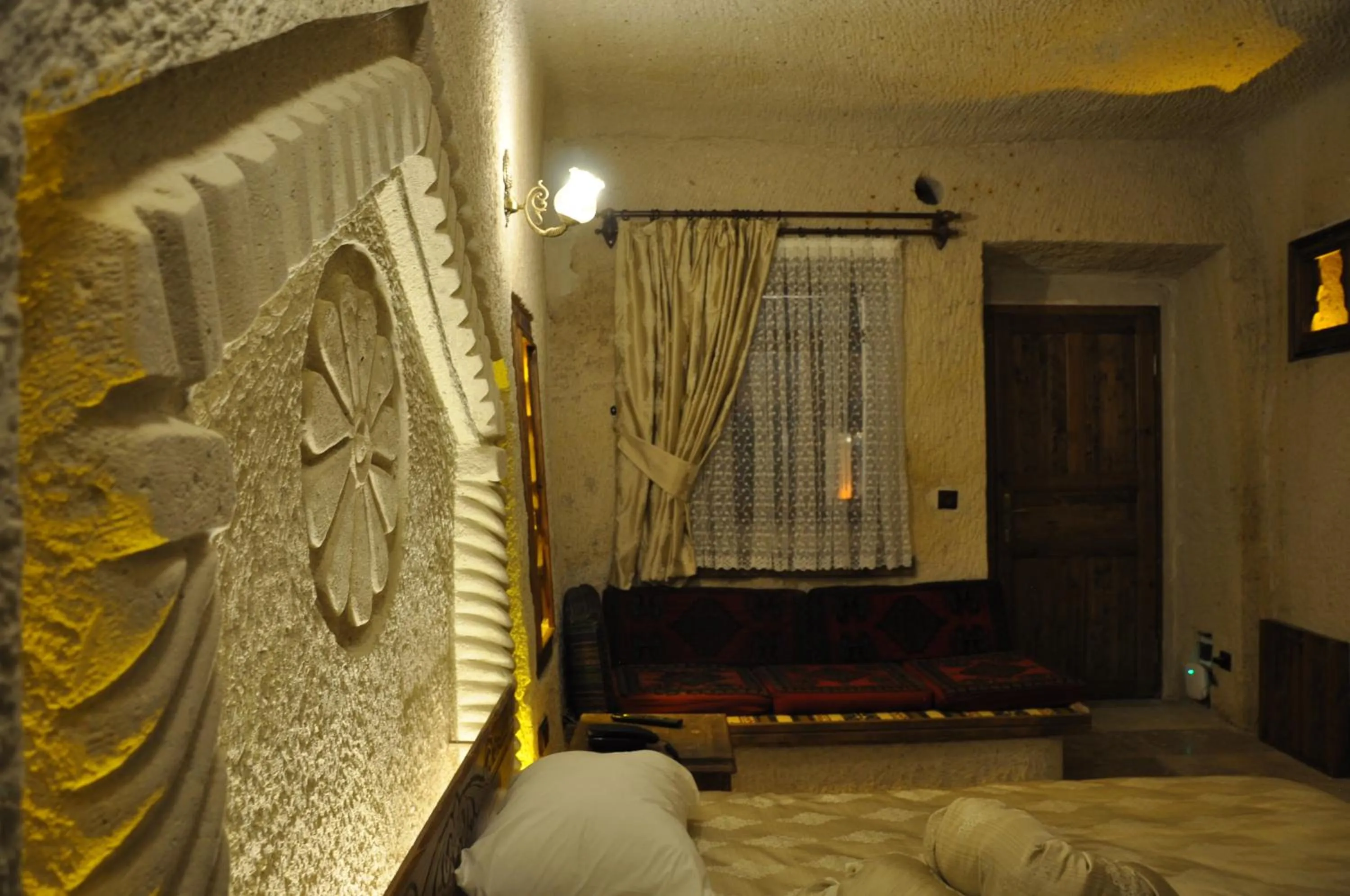 Bed in Çavuşin Cave House-Cappadocia