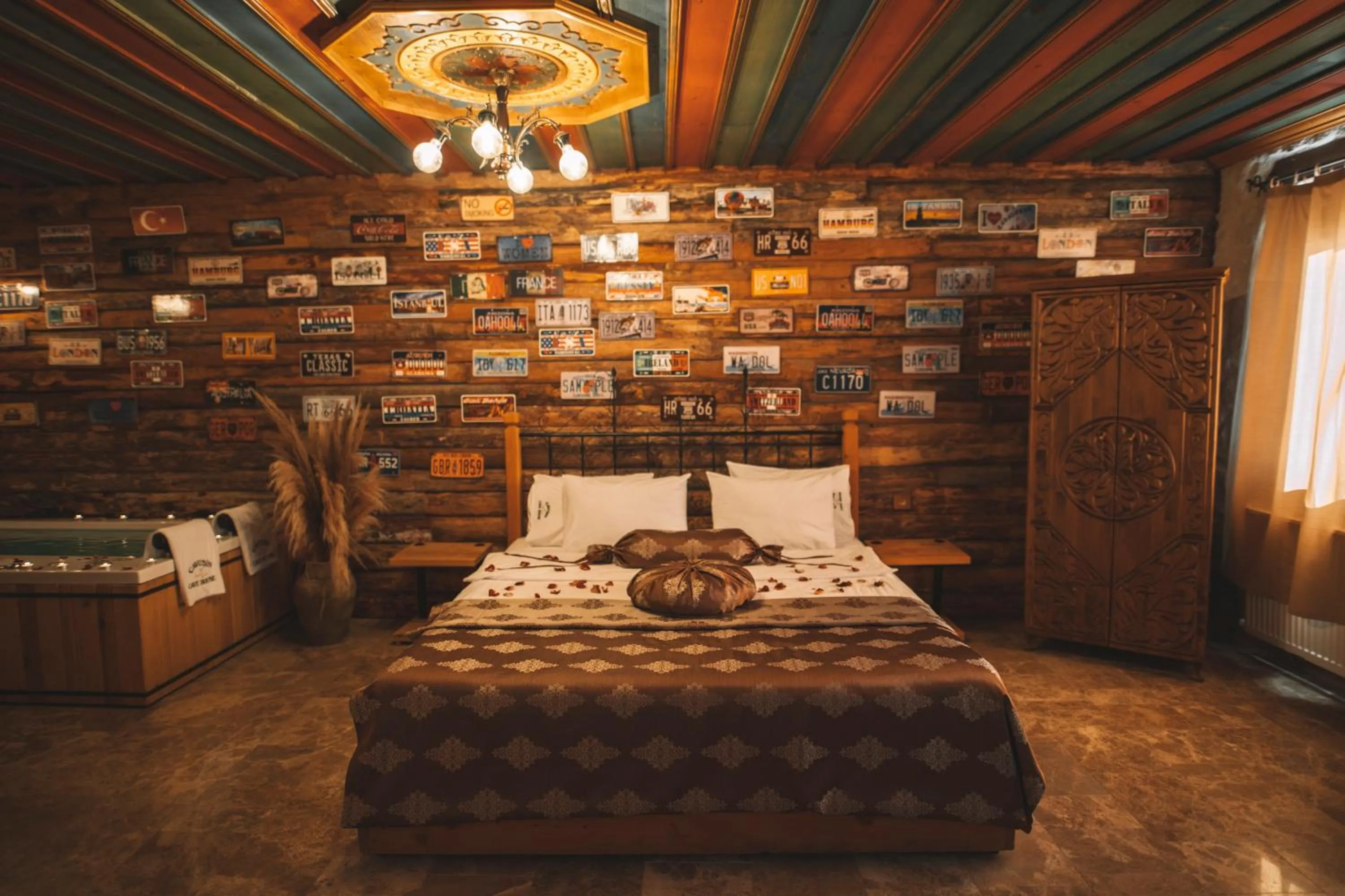 Bed in Çavuşin Cave House-Cappadocia