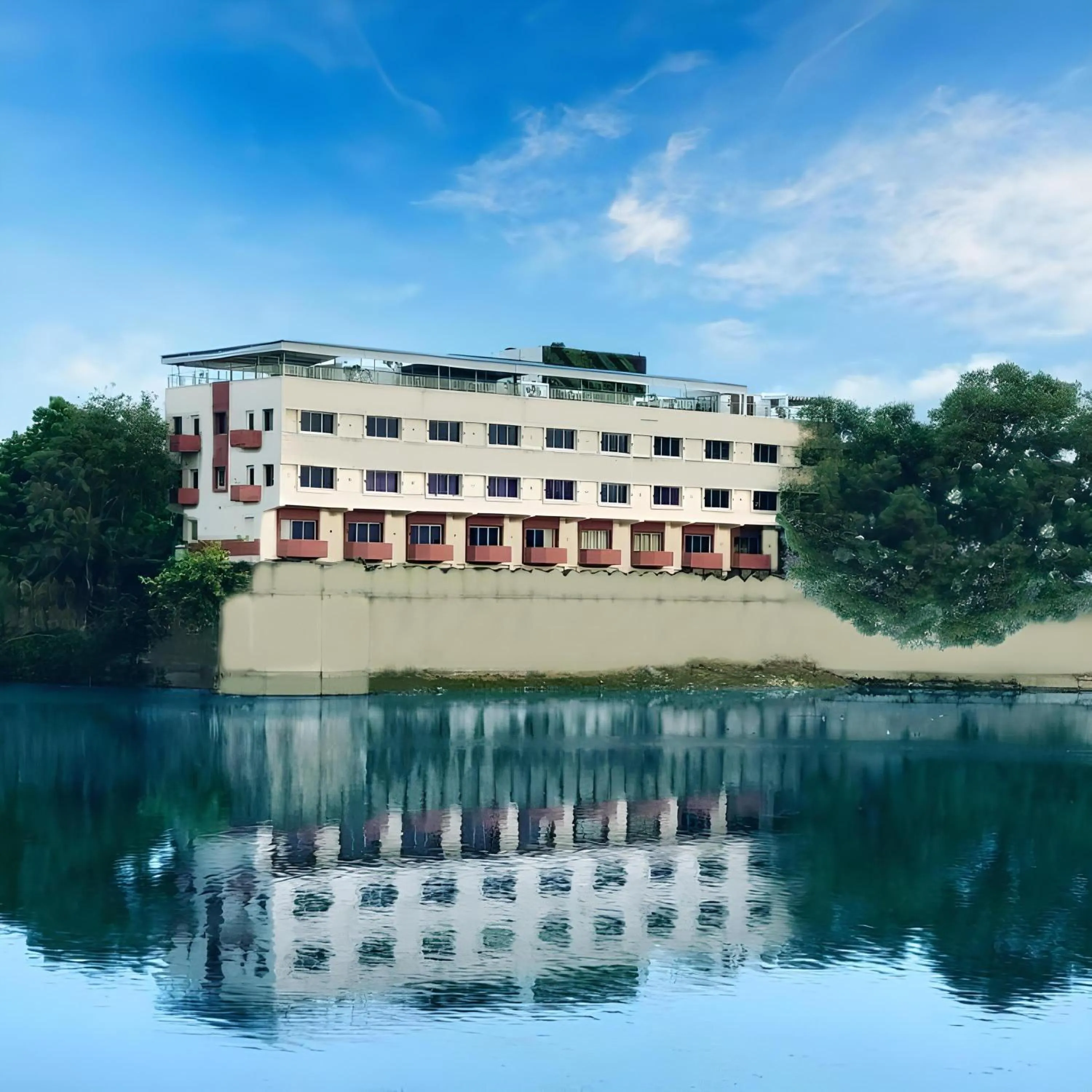 Property building in Rajdarshan - A Lake View Hotel in Udaipur