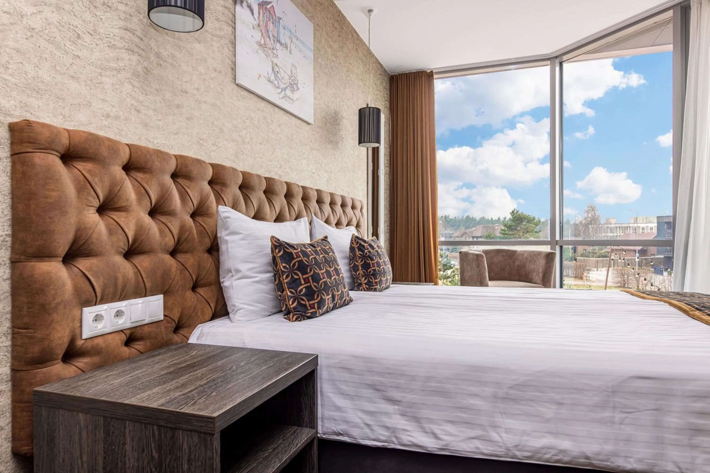 Bed in Resort Hotel Elija